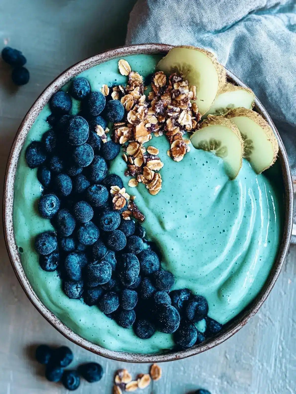 Dive into a Refreshing Ocean Smoothie Bowl with Blue Spirulina 3 Ocean Smoothie Bowl with Blue Spirulina