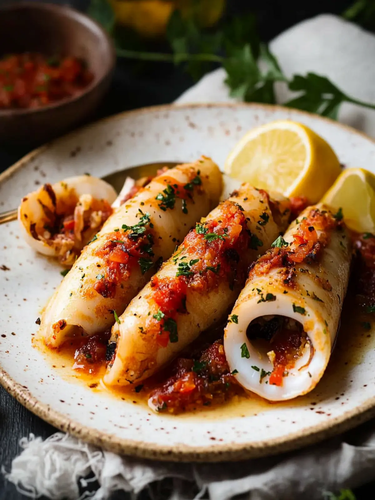 Irresistible Stuffed Squid: A Delightful Home-Cooked Treat 3 Stuffed Squid
