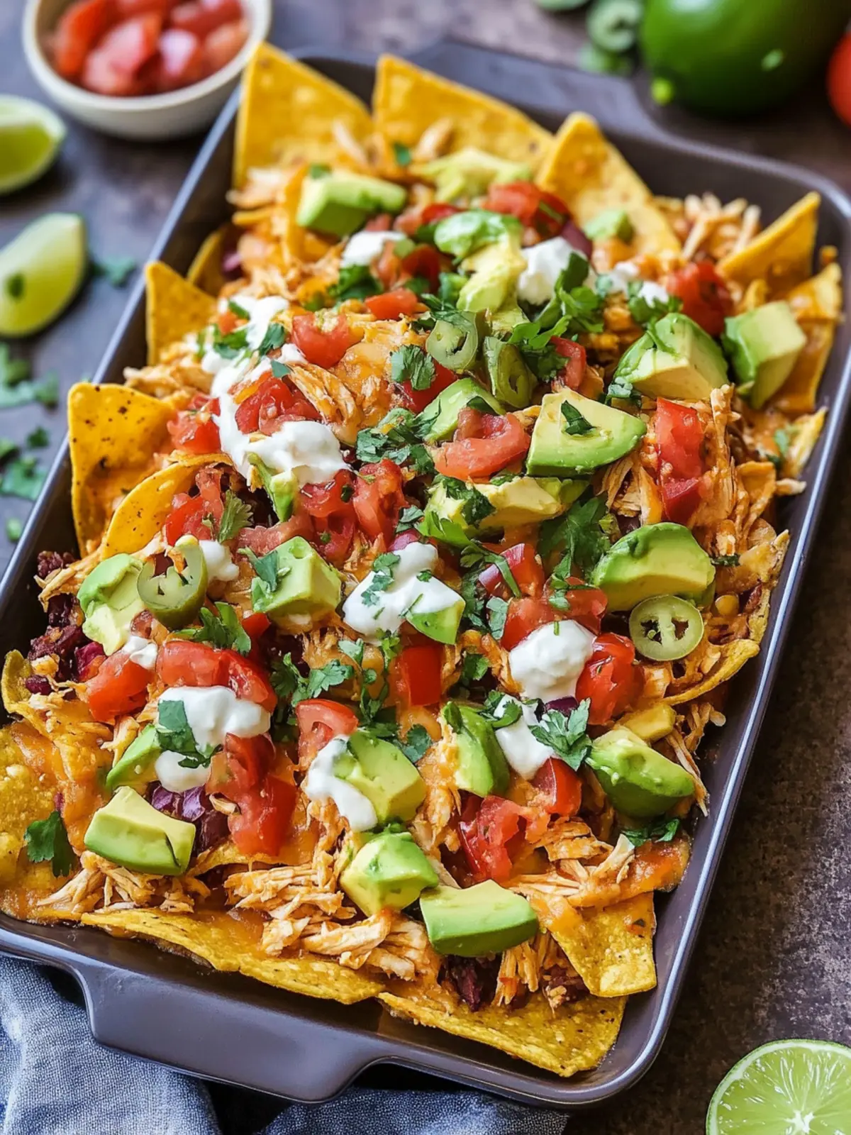 Flavor-Packed Shredded Chicken Nachos for Game Night Fun 4 Shredded Chicken Nachos