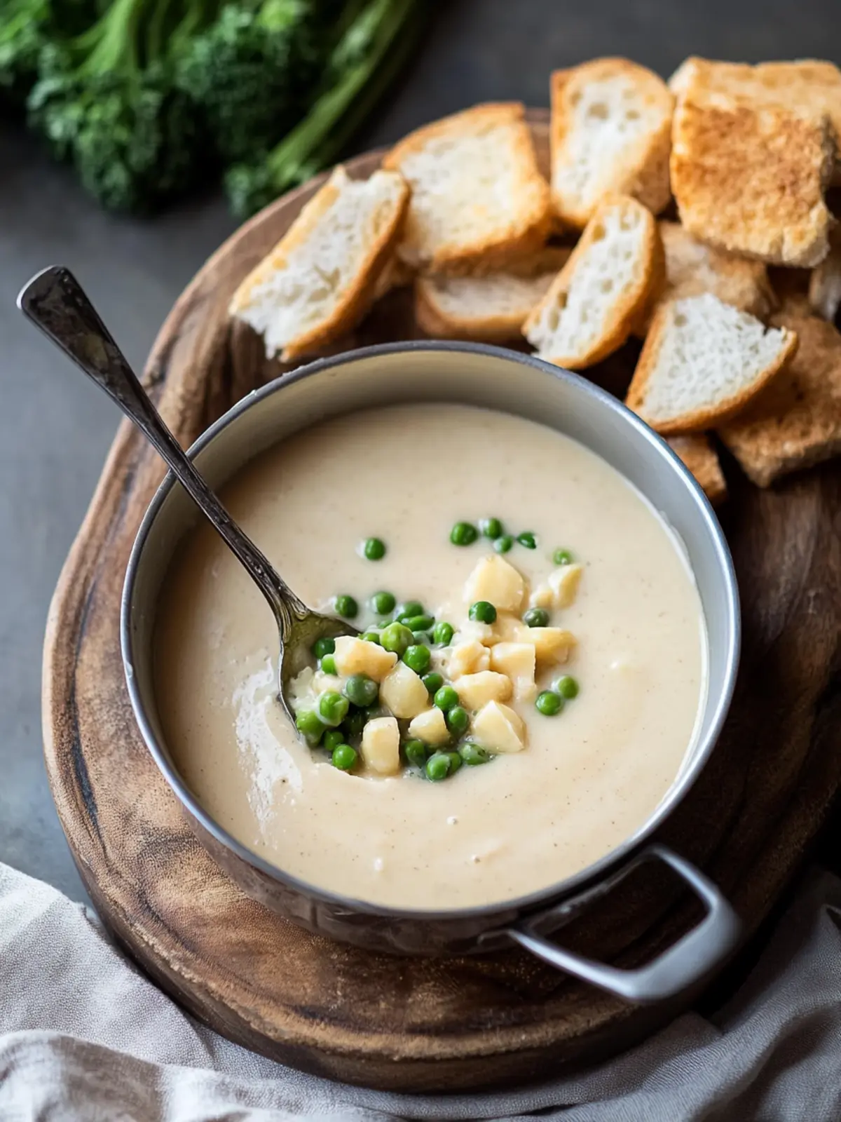Creamy White Bean Beer Fondue for Fun Dipping Nights 2 White Bean Beer Fondue