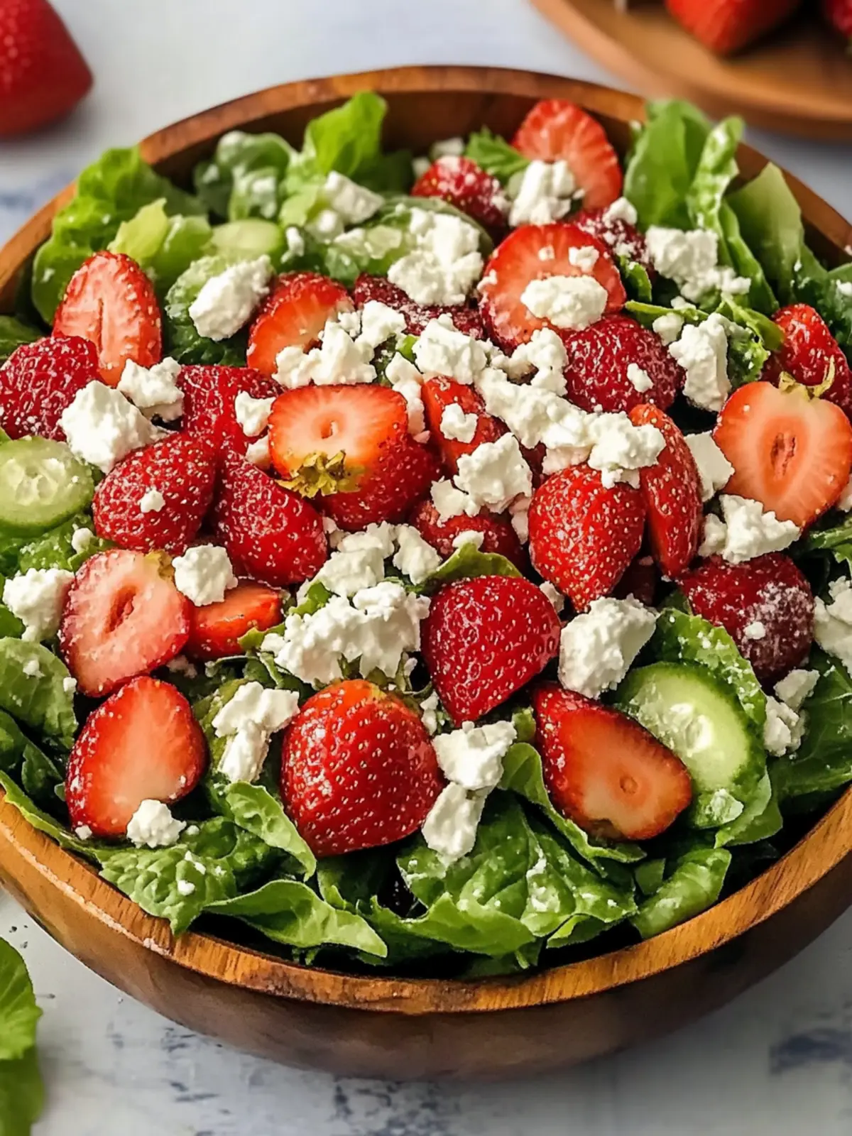 Refreshing Simple Strawberry Romaine Feta Salad for Vibrant Meals 2 Refreshing Simple Strawberry Romaine Feta Salad