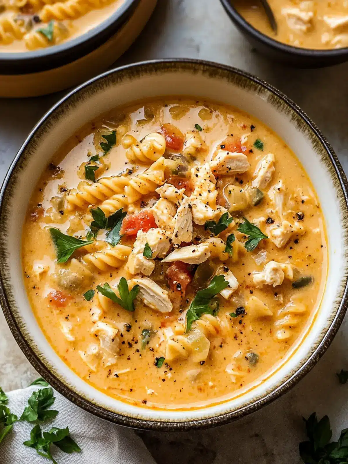 Savor Creamy Cajun Chicken Pasta Soup in Just 25 Minutes 4 Creamy Cajun Chicken Pasta Soup