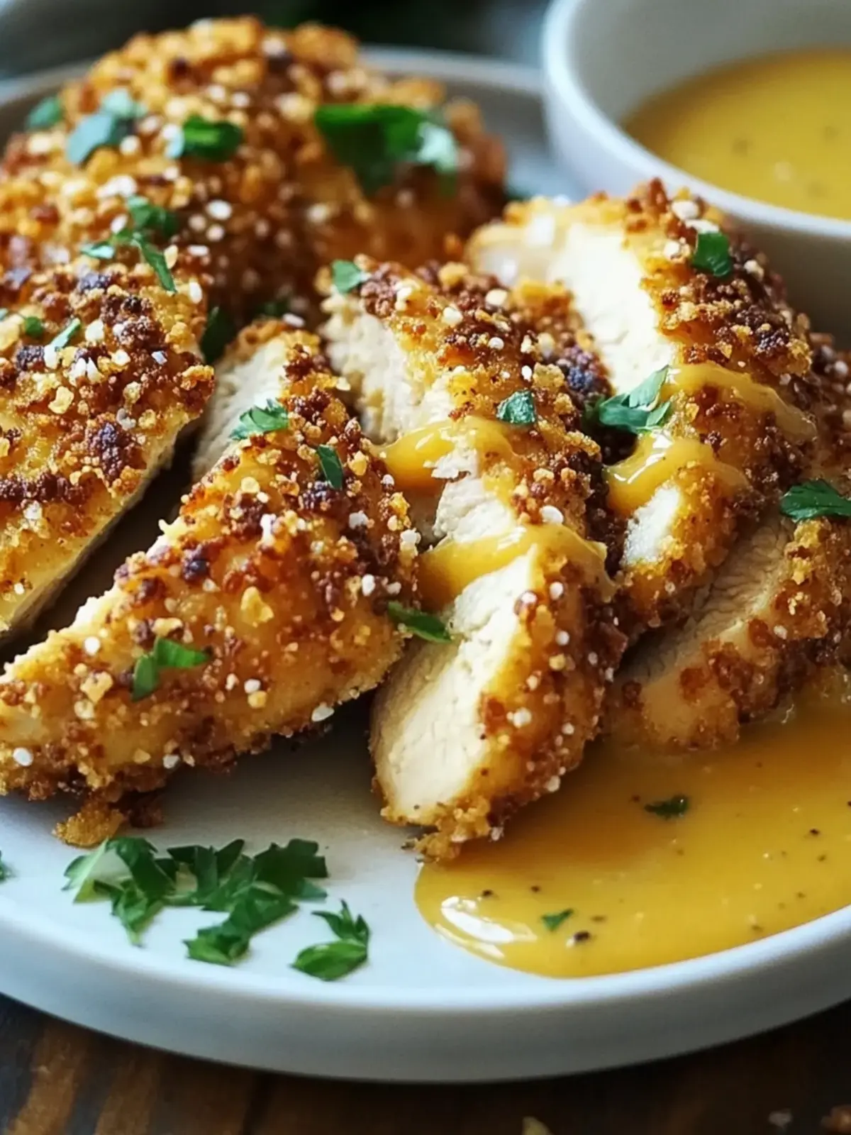 Crispy Pretzel Crusted Chicken With Honey Mustard Delight 5 Crispy Pretzel Crusted Chicken With Honey Mustard