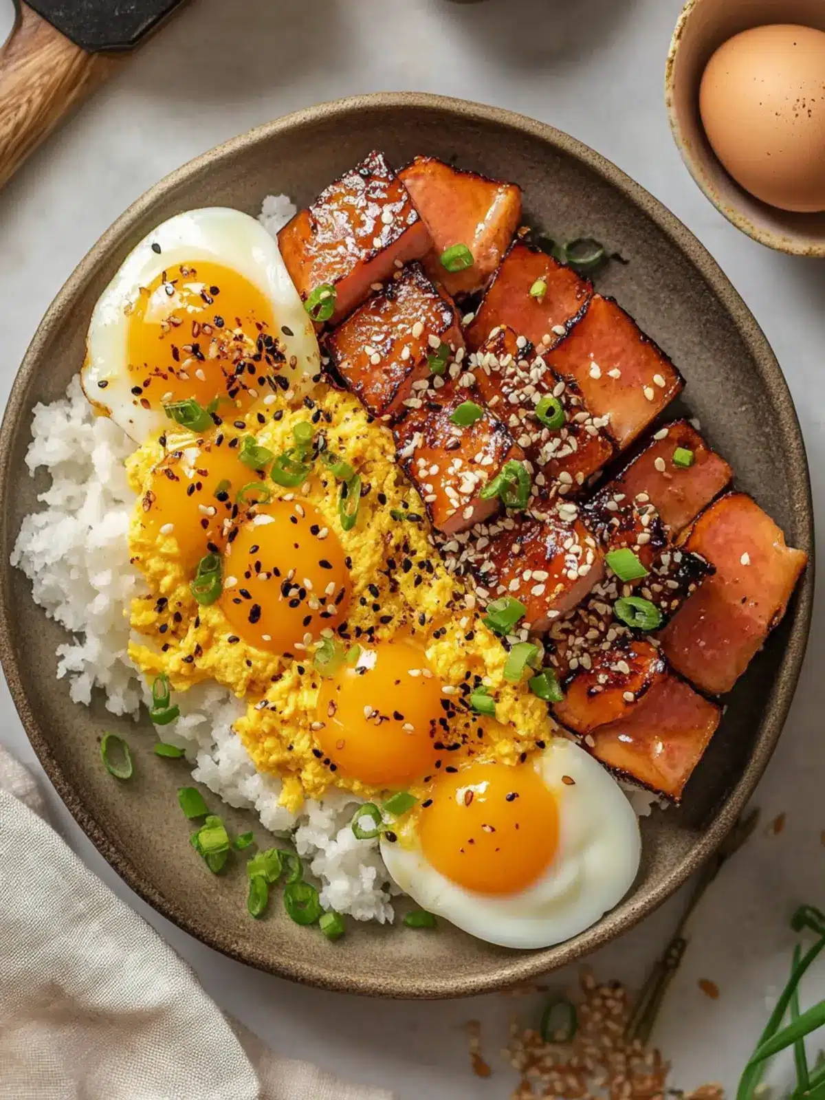 Delicious Caramelized Spam and Eggs Recipe for Comfort Cooking 3 Caramelized Spam and Eggs Recipe