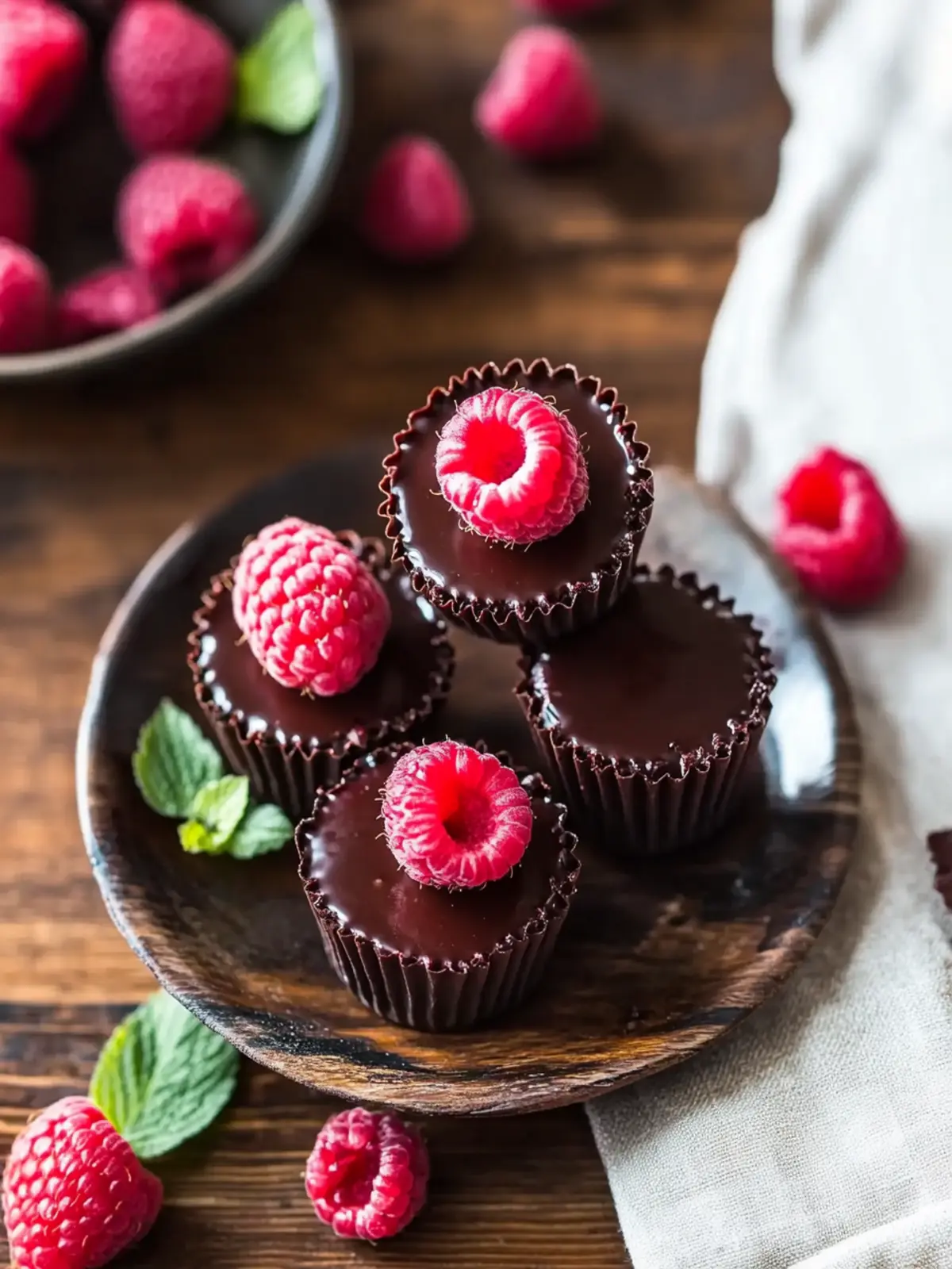 Decadent Chocolate Raspberry Cups for Sweet Indulgence 3 Chocolate Raspberry Cups