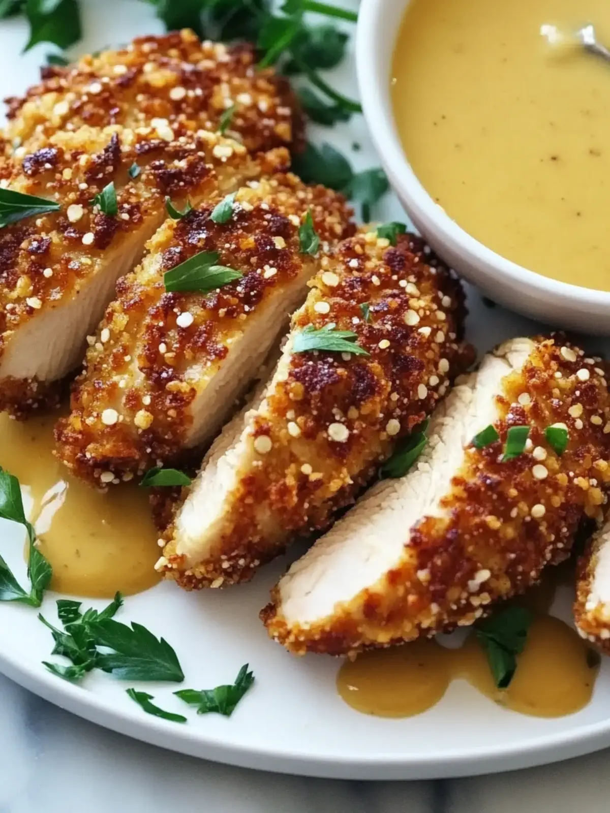 Crispy Pretzel Crusted Chicken With Honey Mustard Delight 4 Crispy Pretzel Crusted Chicken With Honey Mustard