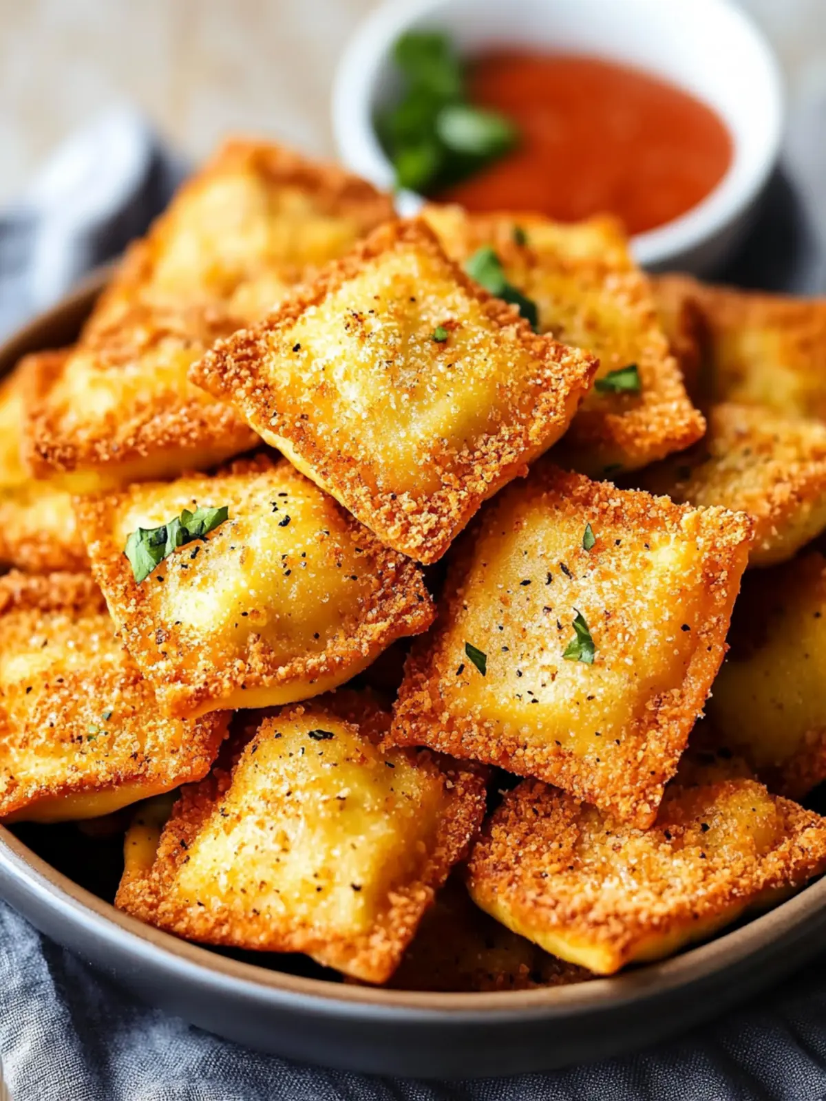 Crispy Vegan Toasted Ravioli You Can't Resist! 3 Toasted Ravioli