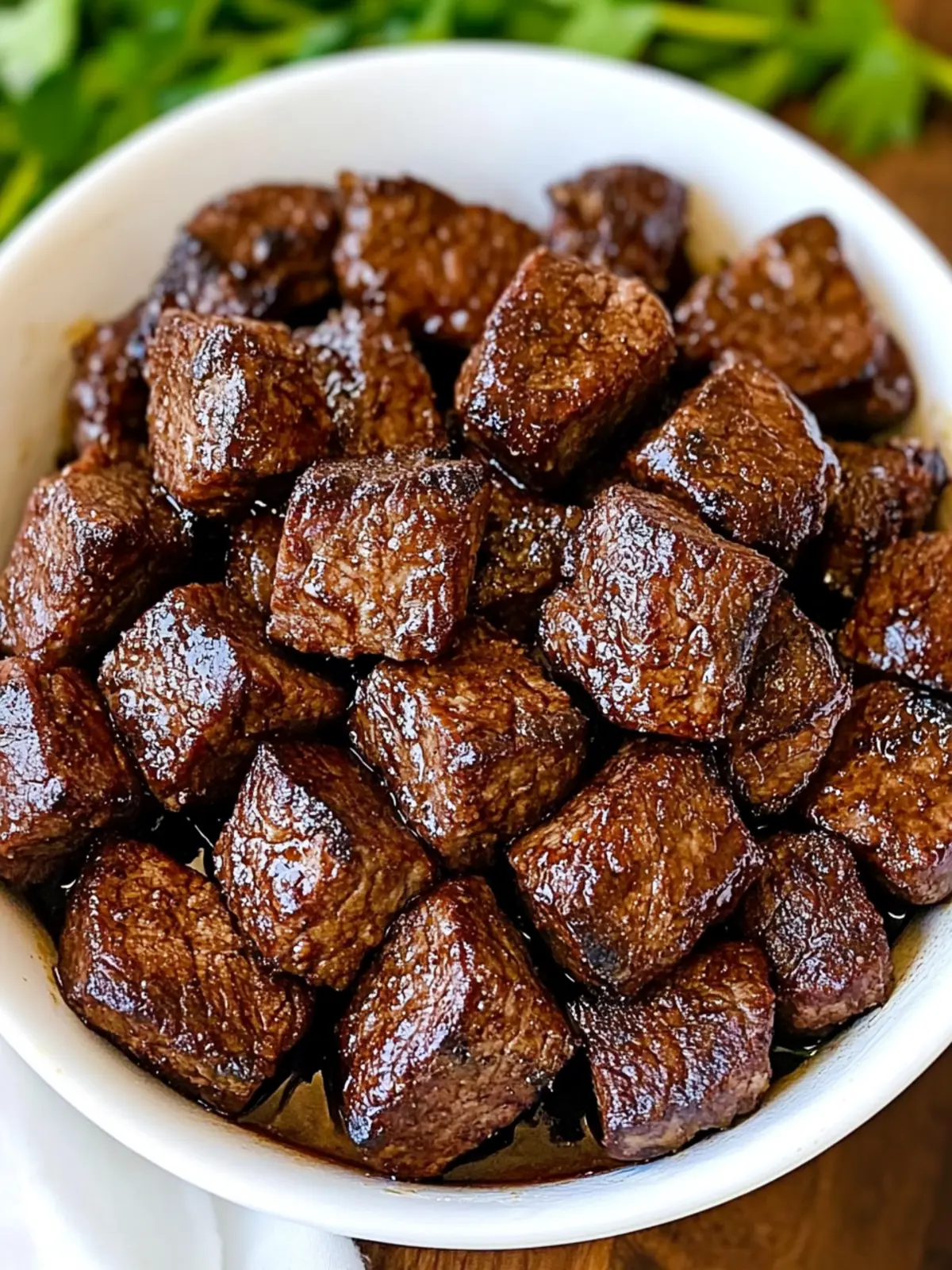 Air Fryer Juicy Steak Bites