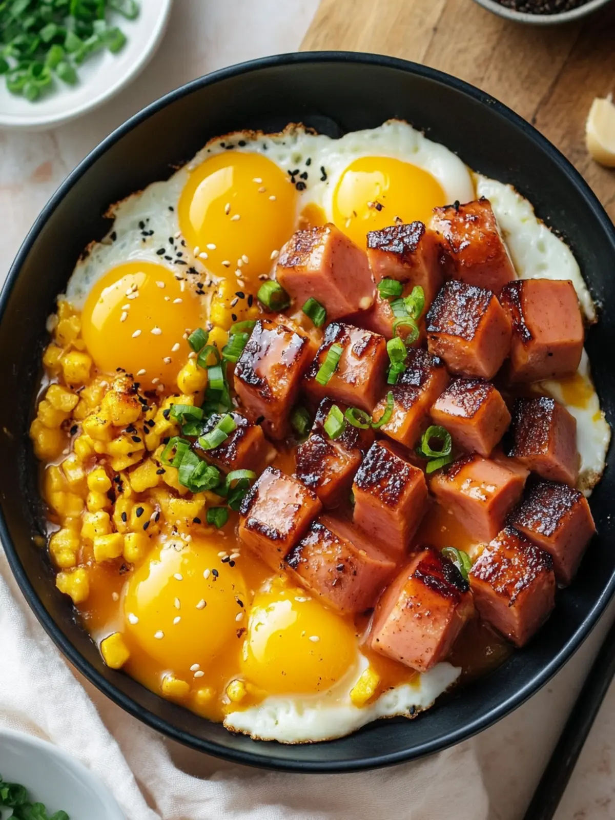 Delicious Caramelized Spam and Eggs Recipe for Comfort Cooking 4 Caramelized Spam and Eggs Recipe