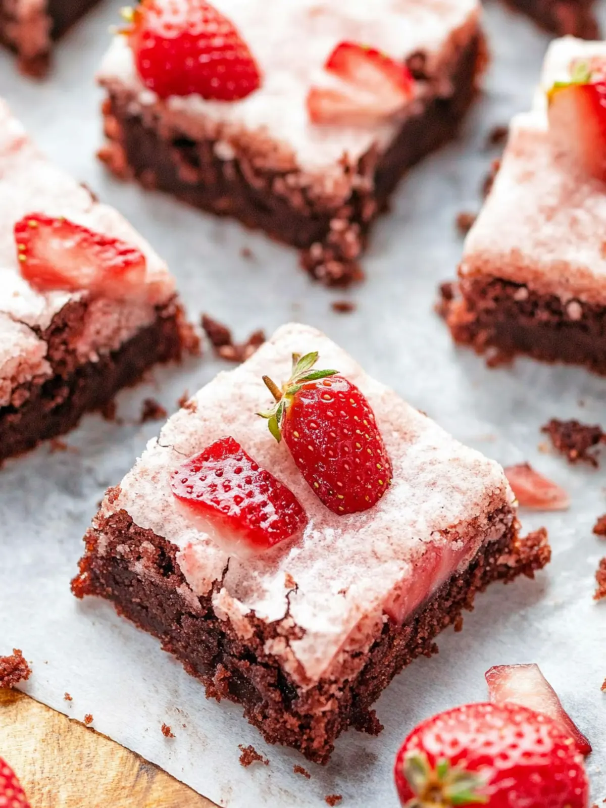Decadent Strawberry Brownies Using Cake Mix You’ll Crave 2 Strawberry Brownies (Using Cake Mix)