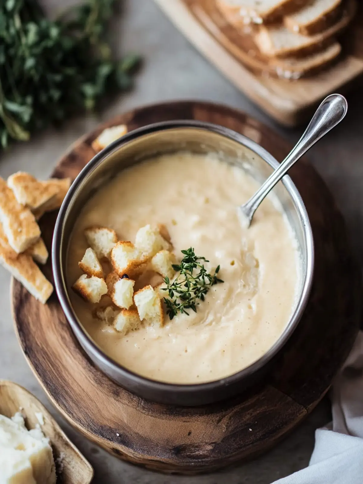 Creamy White Bean Beer Fondue for Fun Dipping Nights 4 White Bean Beer Fondue