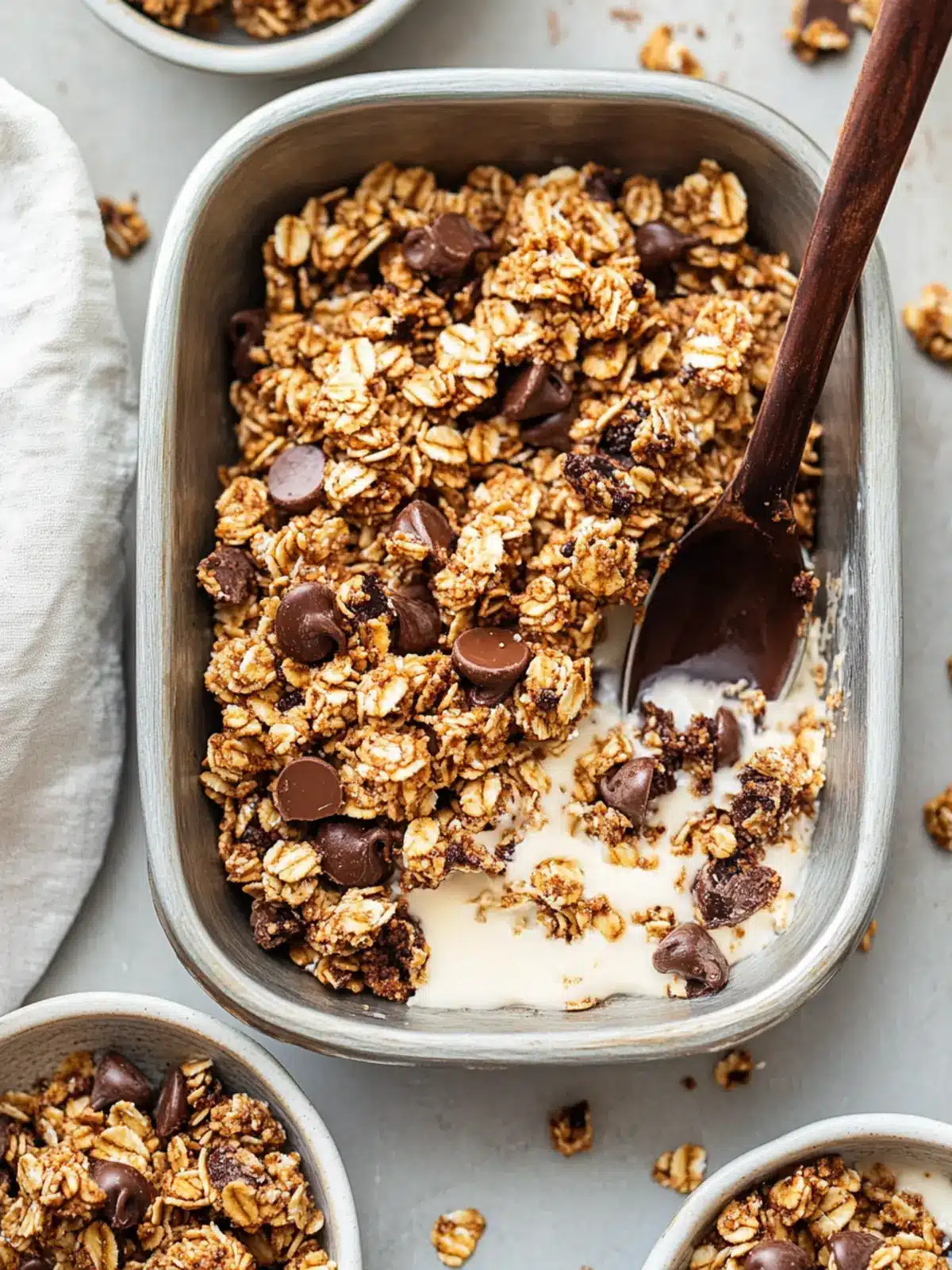 Chocolate Chip Cookie Granola for Sweet Crunchy Mornings 2 Chocolate Chip Cookie Granola