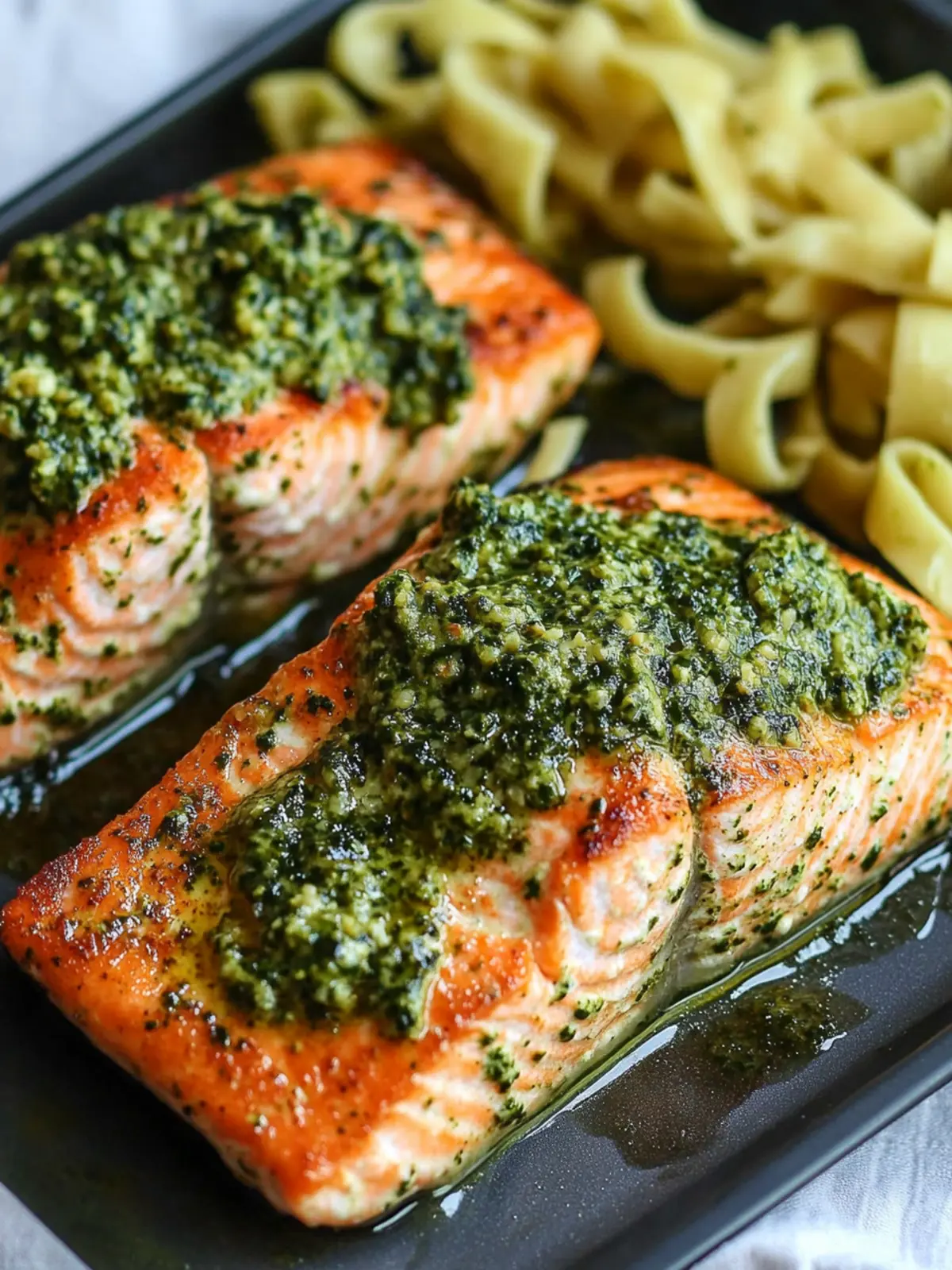Savory Pan-Seared Salmon With Pesto Butter Delight 4 Pan-Seared Salmon With Pesto Butter