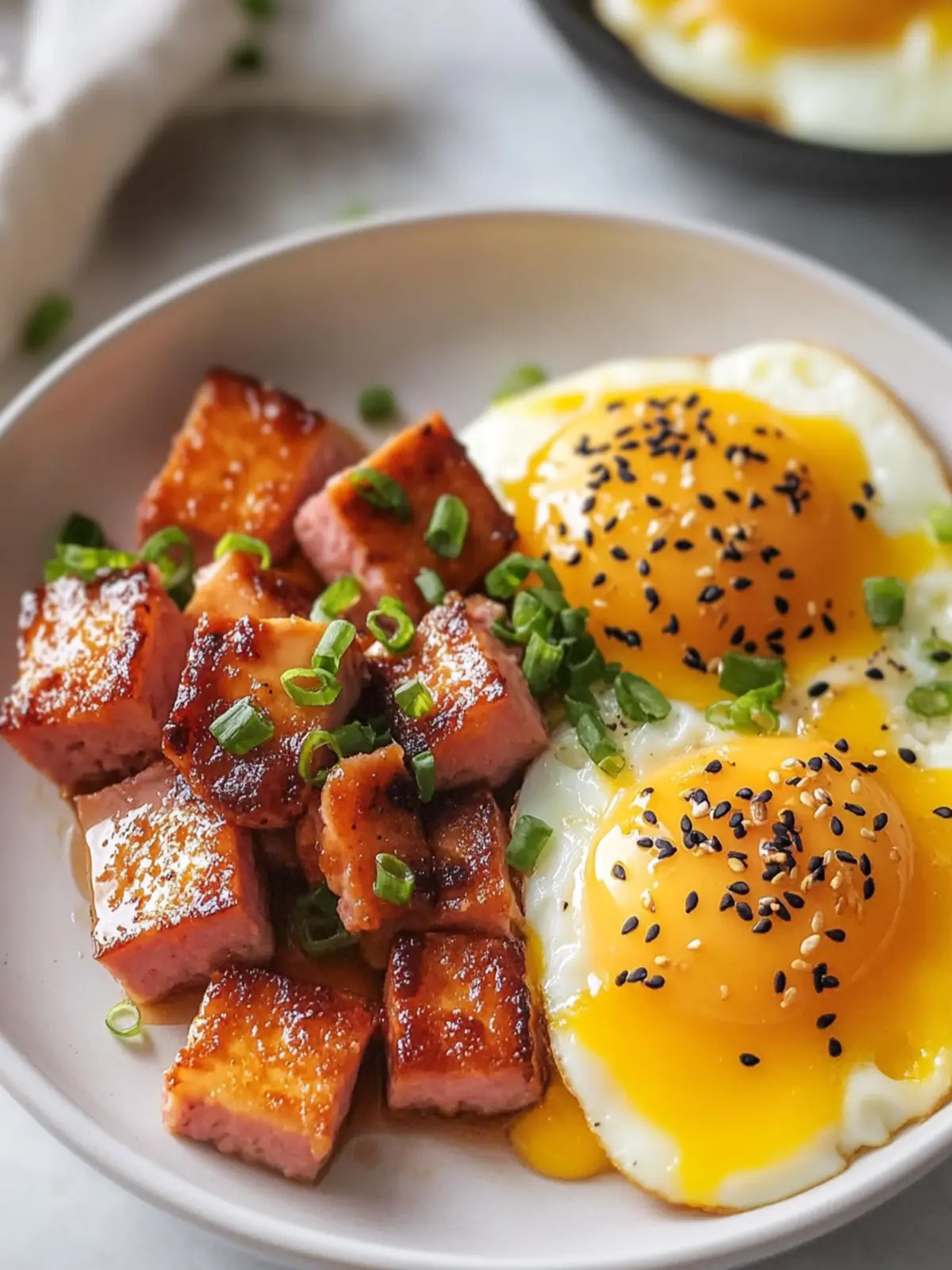 Delicious Caramelized Spam and Eggs Recipe for Comfort Cooking 2 Caramelized Spam and Eggs Recipe