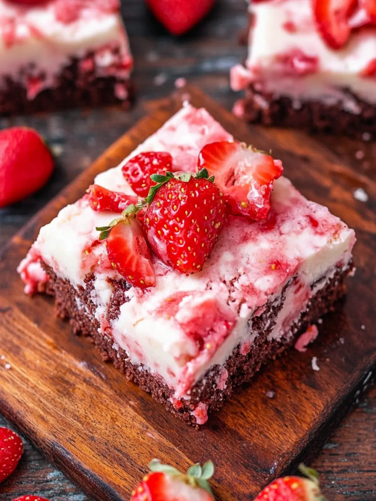 Decadent Strawberry Brownies Using Cake Mix You’ll Crave 5 Strawberry Brownies (Using Cake Mix)