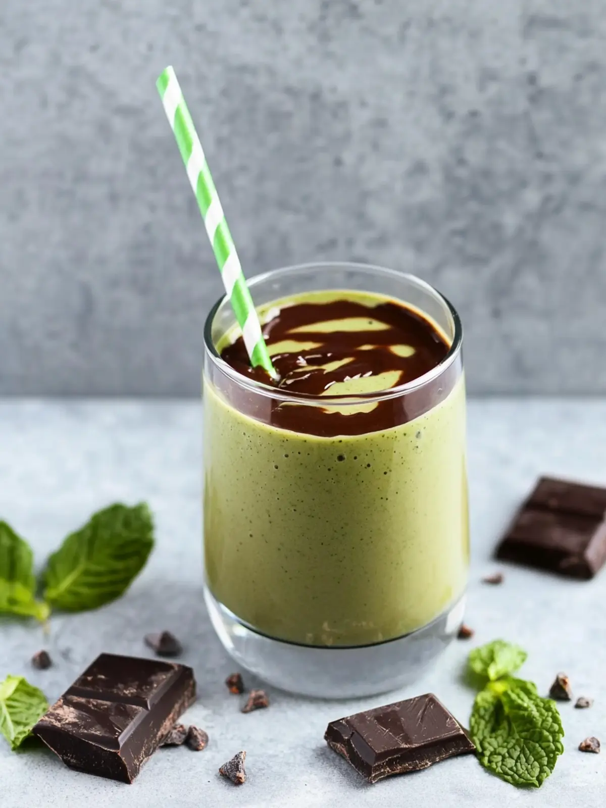 Mint Chocolate Green Protein Smoothie for a Guilt-Free Treat 4 Mint Chocolate Green Protein Smoothie