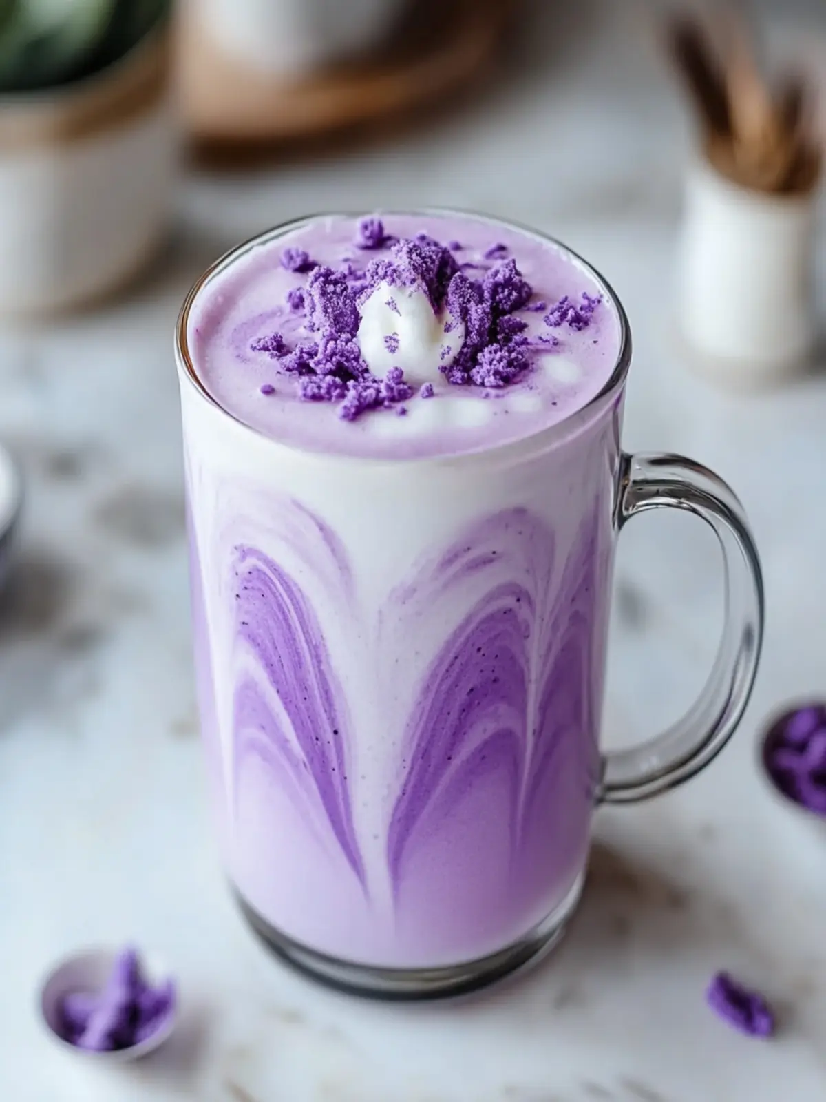 Deliciously Simple Creamy Ube Latte Recipe for Home Bliss 3 Creamy Ube Latte Recipe