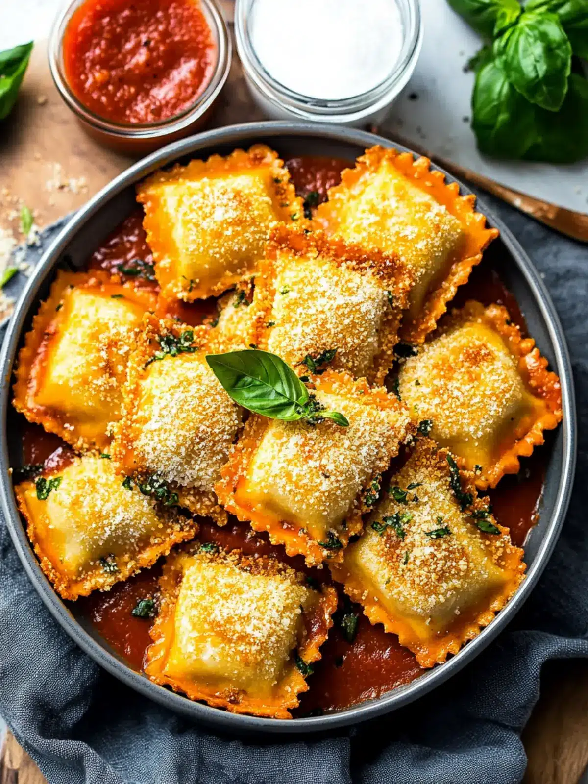 Crispy Vegan Toasted Ravioli You Can't Resist! 5 Toasted Ravioli