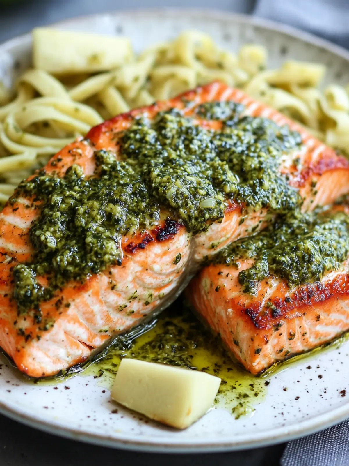 Savory Pan-Seared Salmon With Pesto Butter Delight 3 Pan-Seared Salmon With Pesto Butter