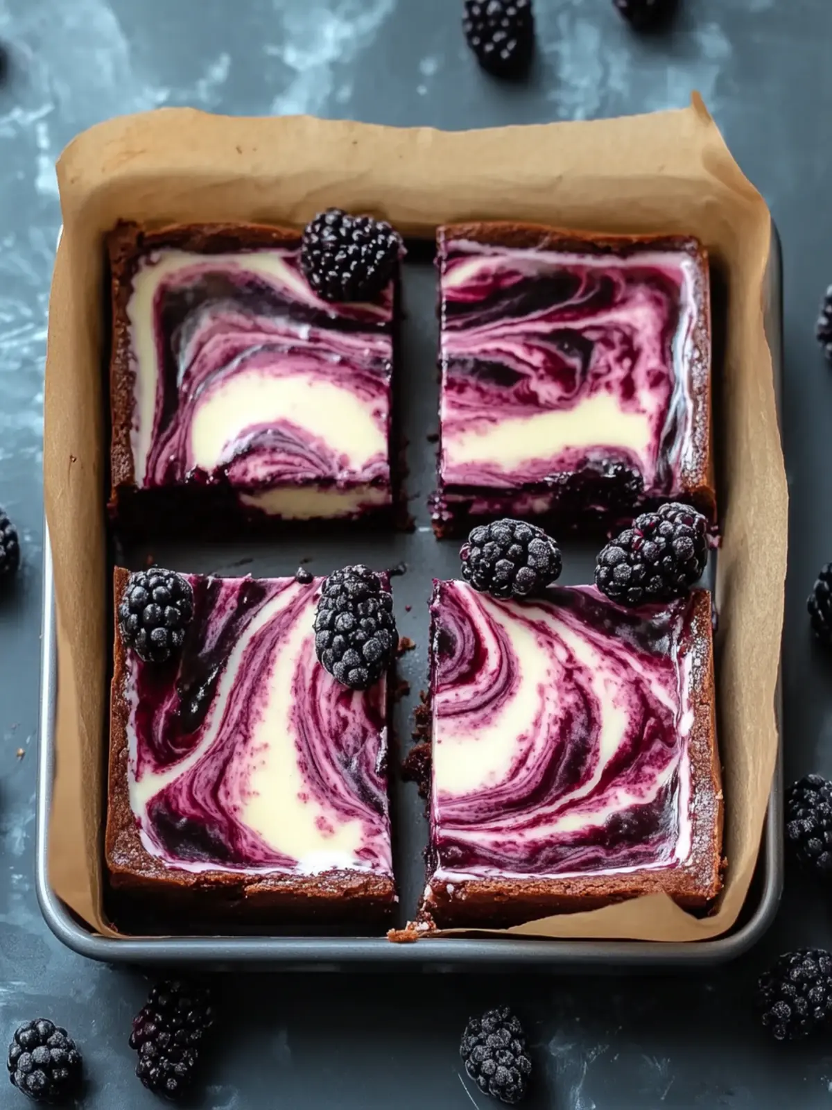 Irresistible Blackberry Cheesecake Brownies to Indulge In 3 Blackberry Cheesecake Brownies