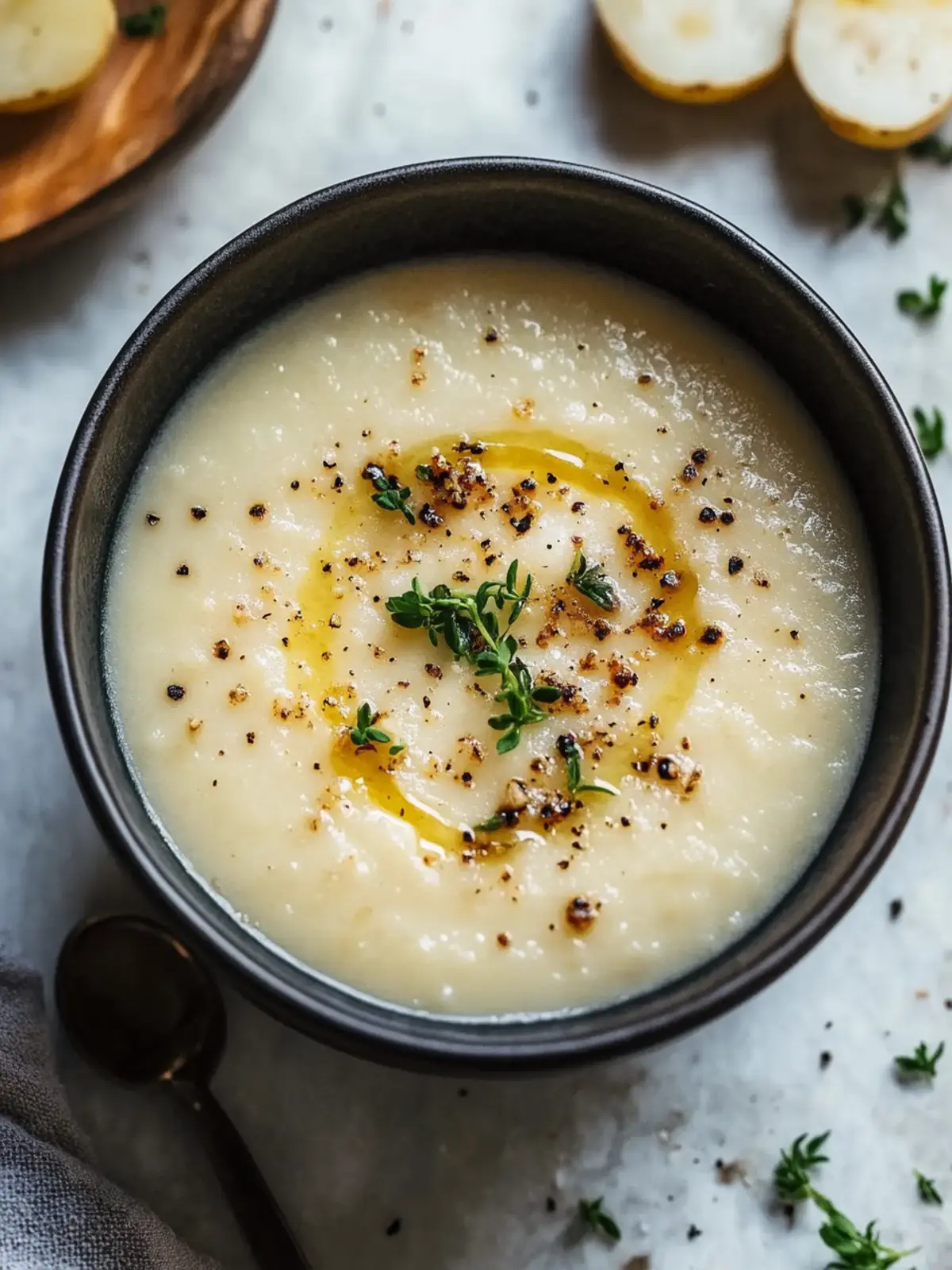 Savory Roasted Garlic Potato Soup to Warm Your Soul 5 Roasted Garlic Potato Soup