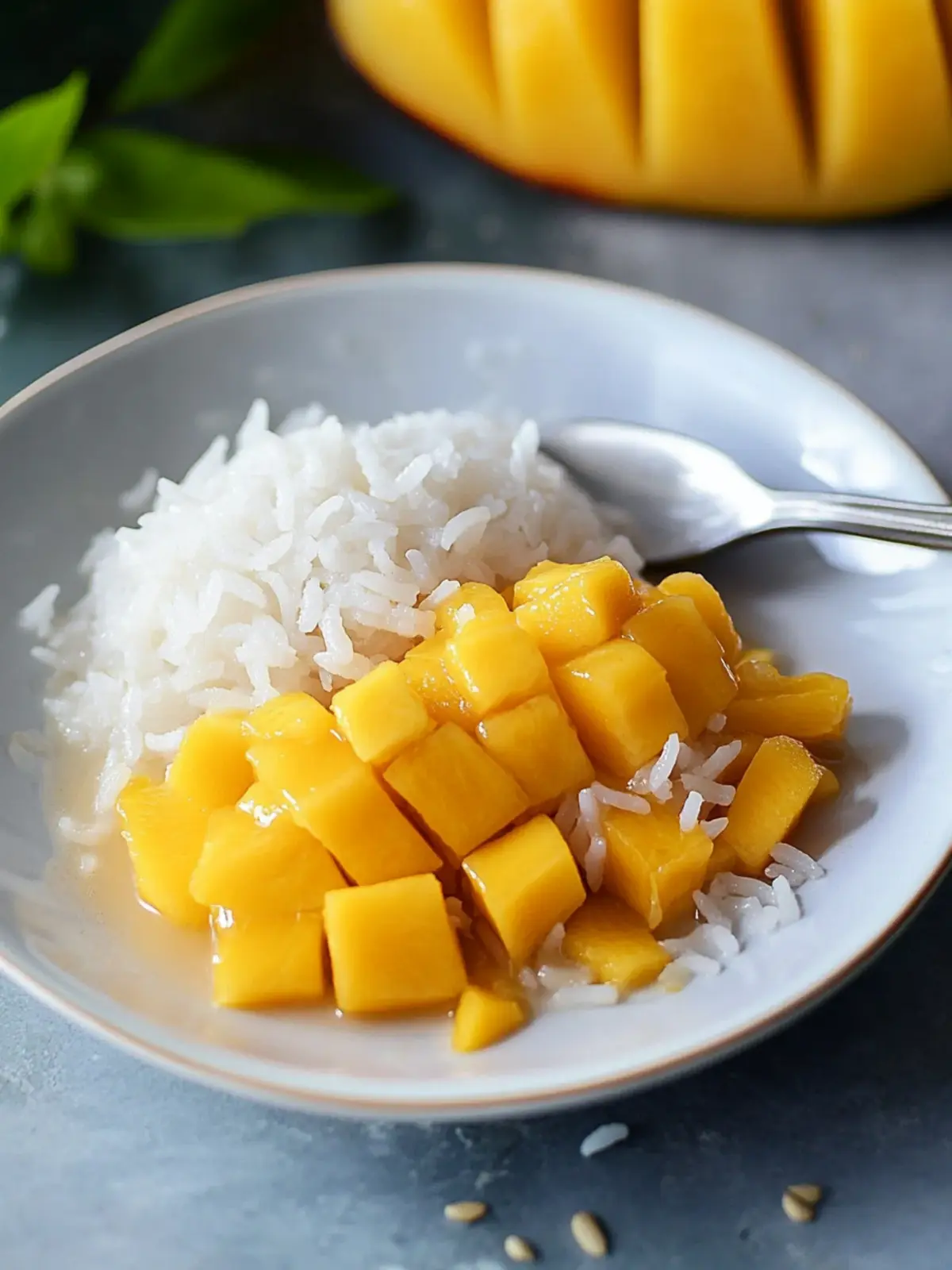 Delight in Thai Mango Sweet Sticky Rice Bliss at Home 4 Thai Mango Sweet Sticky Rice