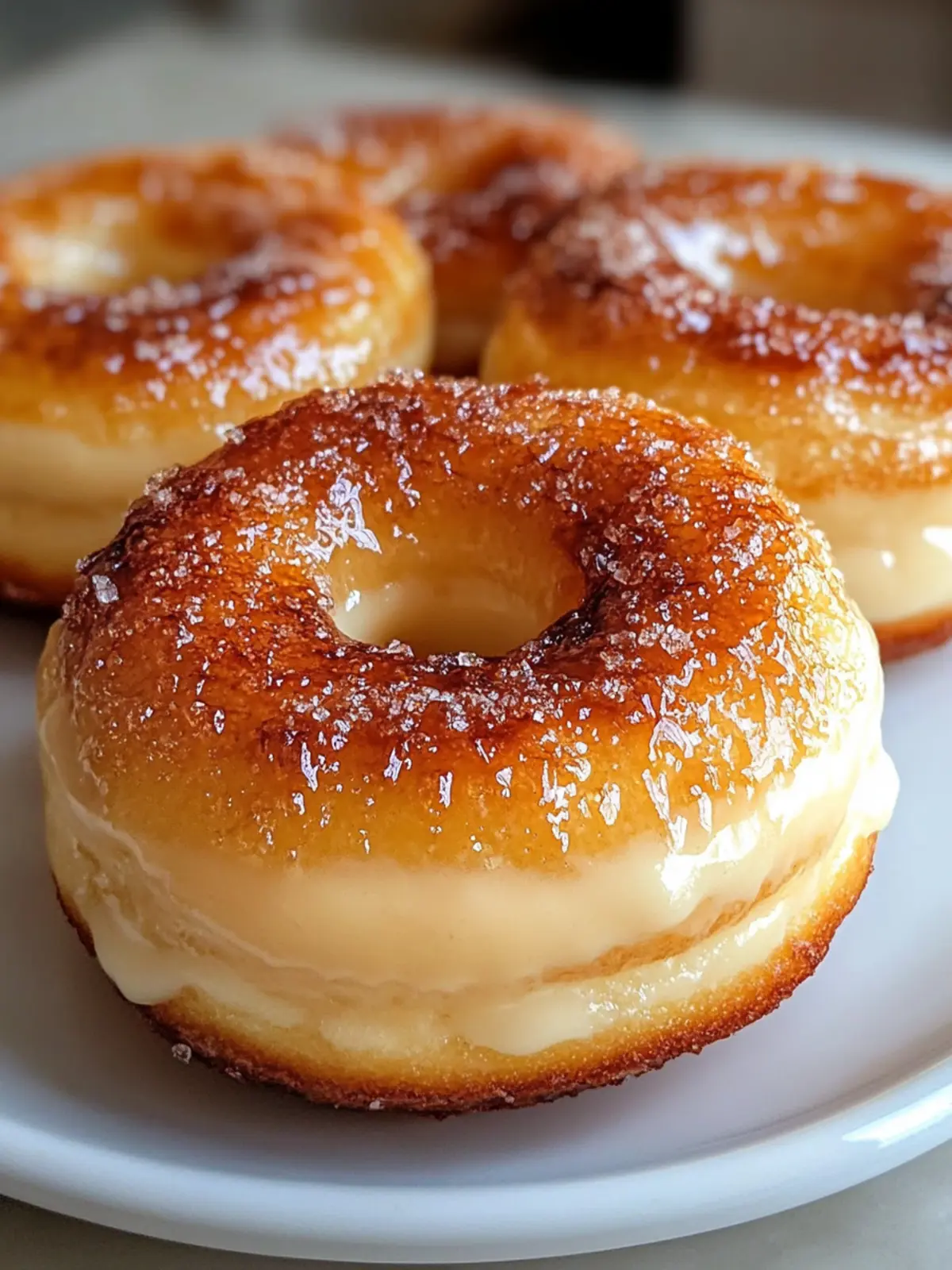 Vanilla Bean Crème Brûlée Donuts for the Ultimate Sweet Indulgence 2 Vanilla Bean Crème Brûlée Donuts