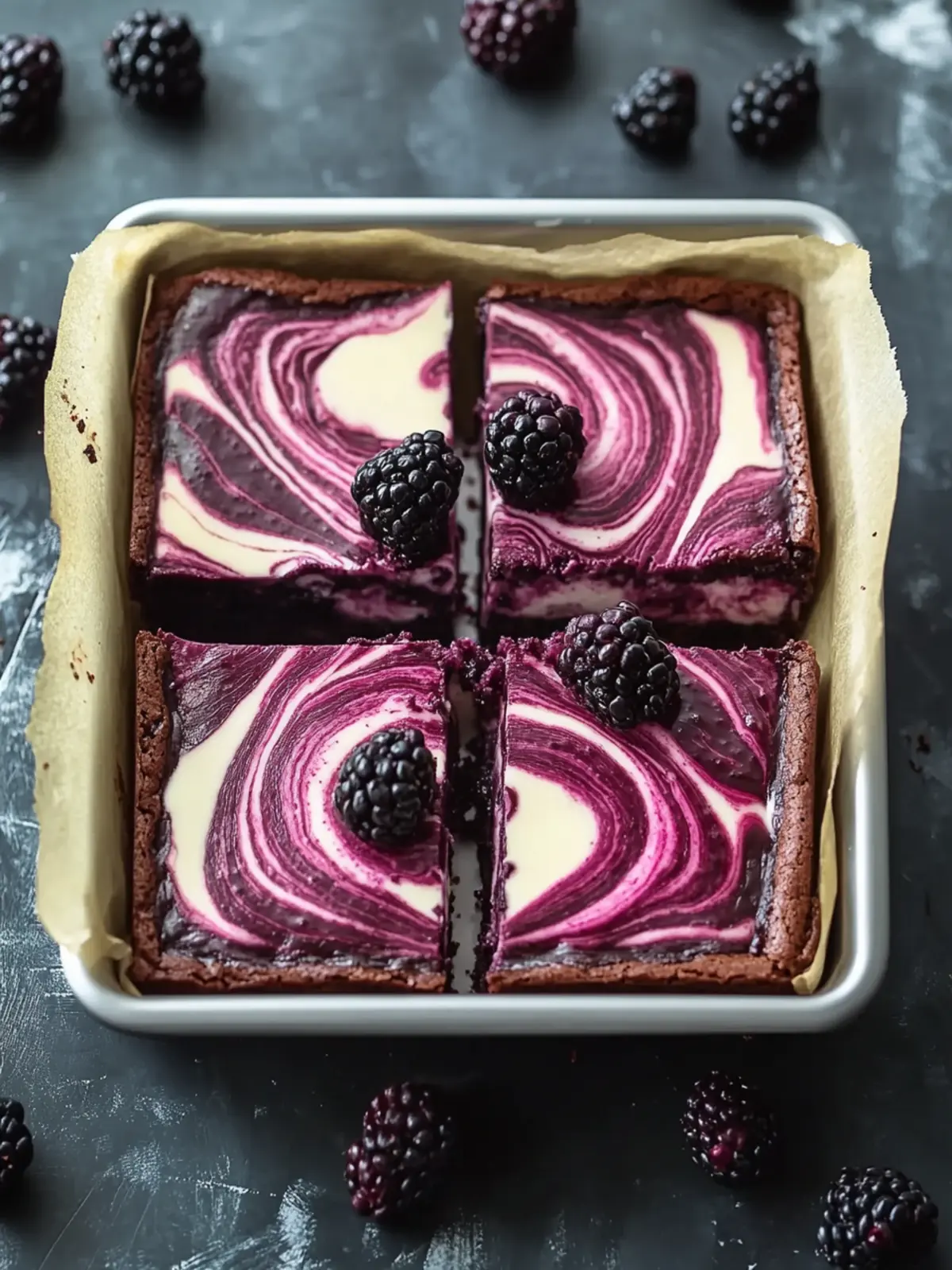 Irresistible Blackberry Cheesecake Brownies to Indulge In 2 Blackberry Cheesecake Brownies