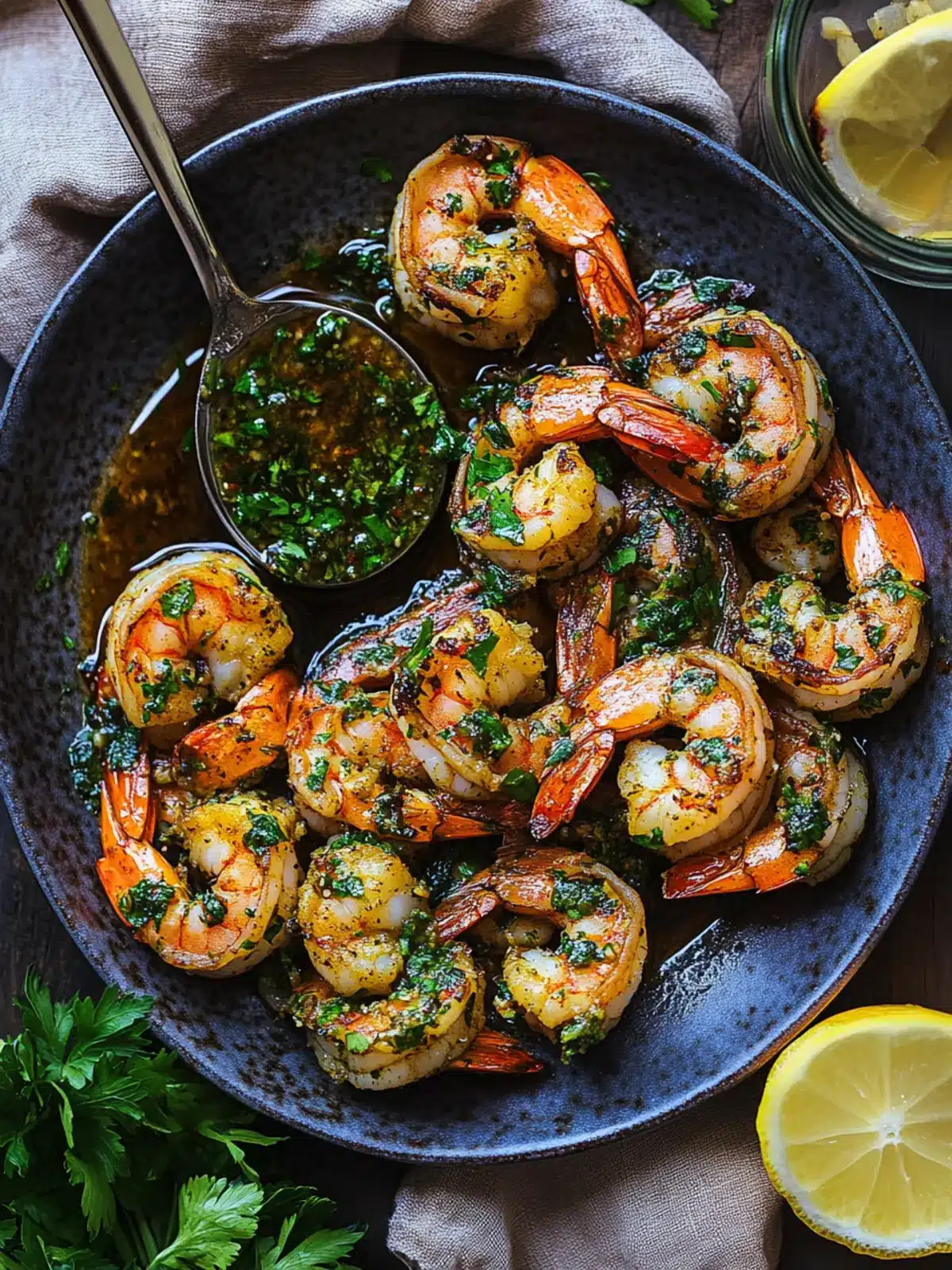 Sizzle Up Pan Seared Chimichurri Shrimp in Minutes! 5 Pan Seared Chimichurri Shrimp