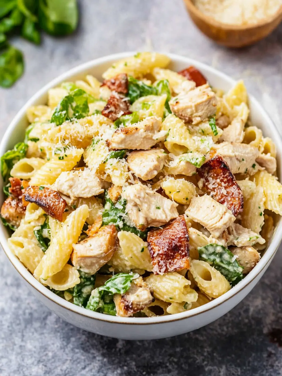 Delicious Chicken Caesar Pasta Salad for Summer Gatherings 4 Chicken Caesar Pasta Salad