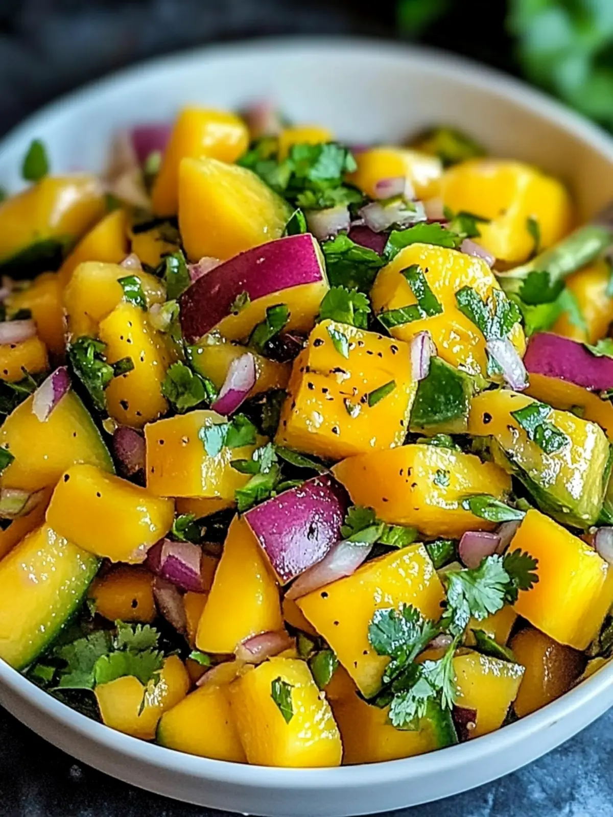 Zesty Mango Salad with Lime Dressing for a Fresh Twist 3 Mango Salad with Lime Dressing