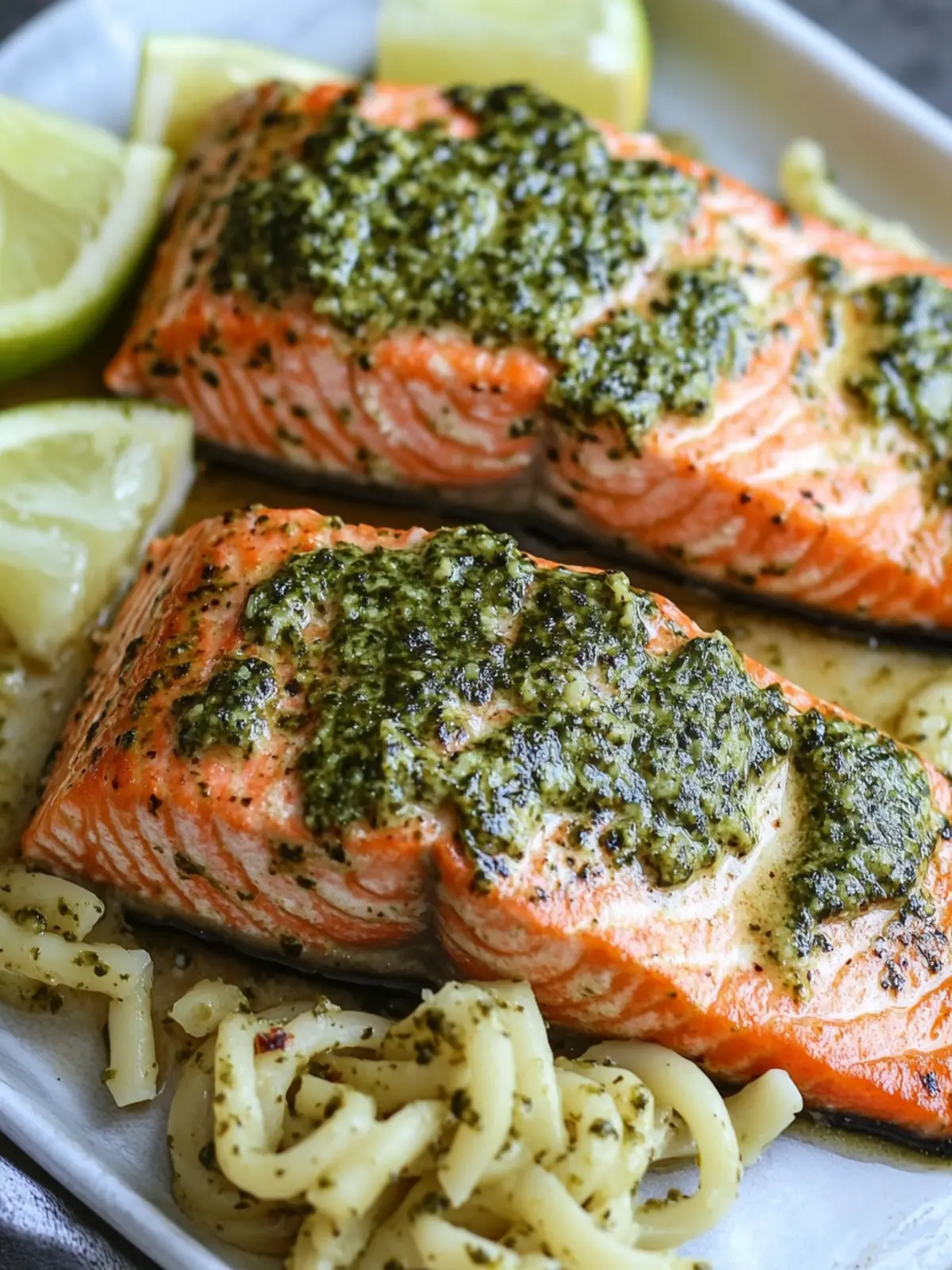 Savory Pan-Seared Salmon With Pesto Butter Delight 2 Pan-Seared Salmon With Pesto Butter