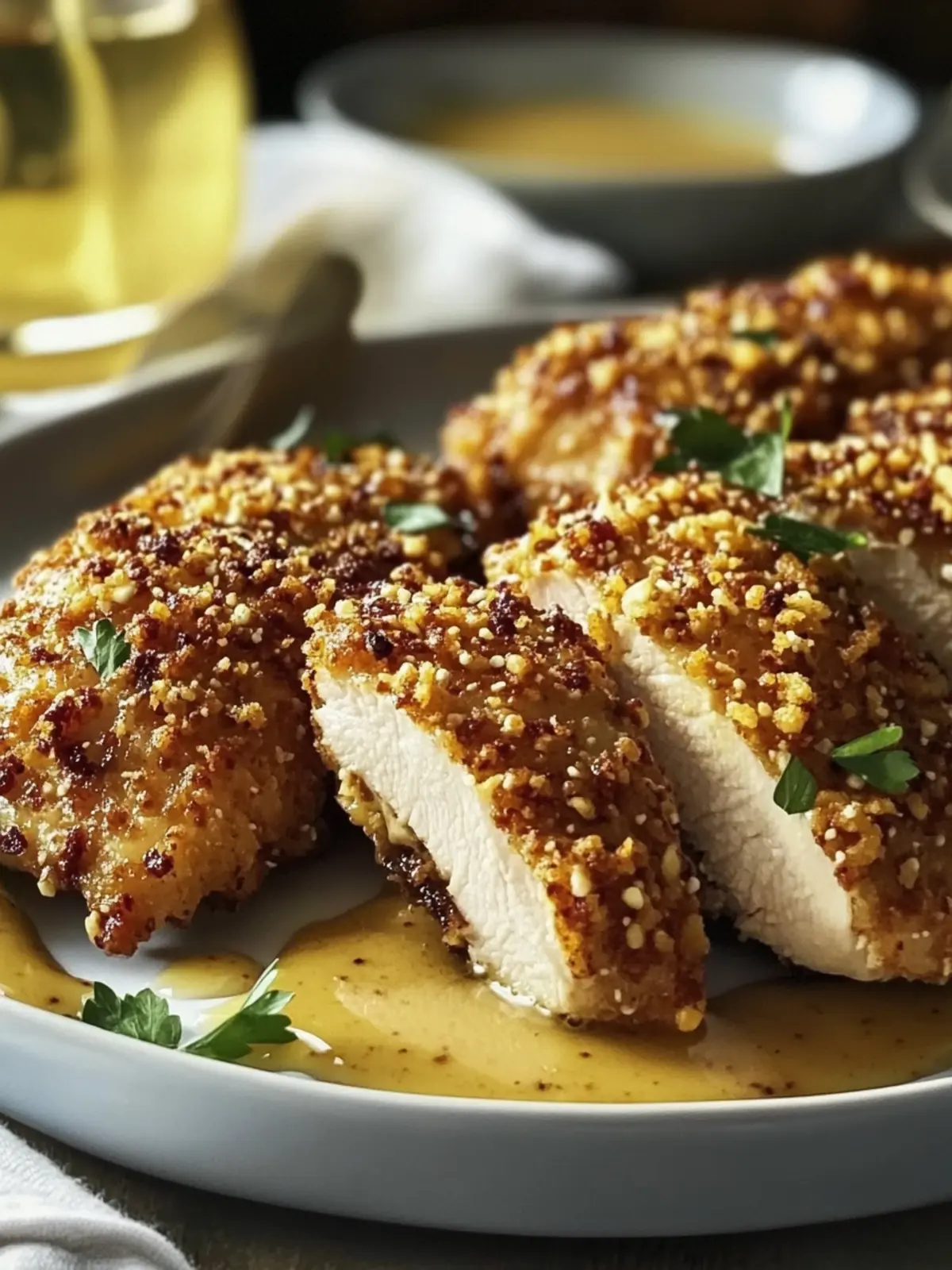 Crispy Pretzel Crusted Chicken With Honey Mustard Delight 2 Crispy Pretzel Crusted Chicken With Honey Mustard