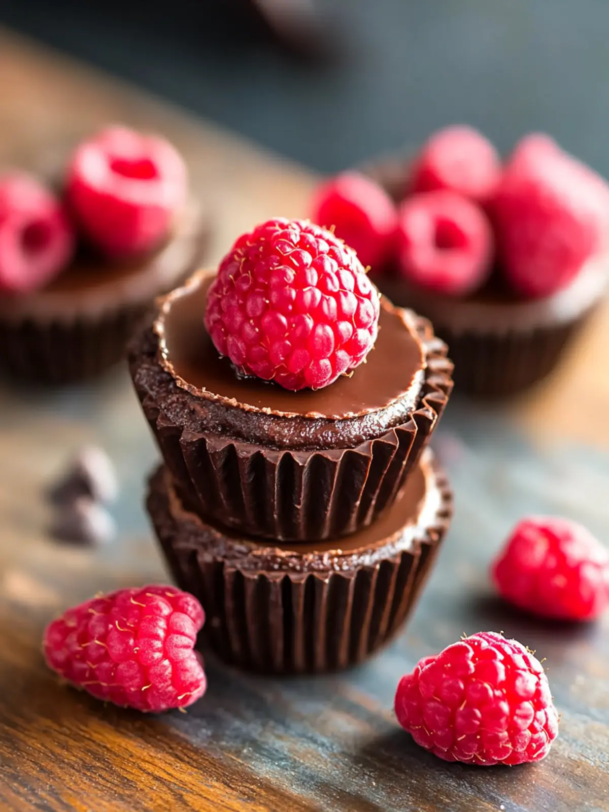 Decadent Chocolate Raspberry Cups for Sweet Indulgence 4 Chocolate Raspberry Cups