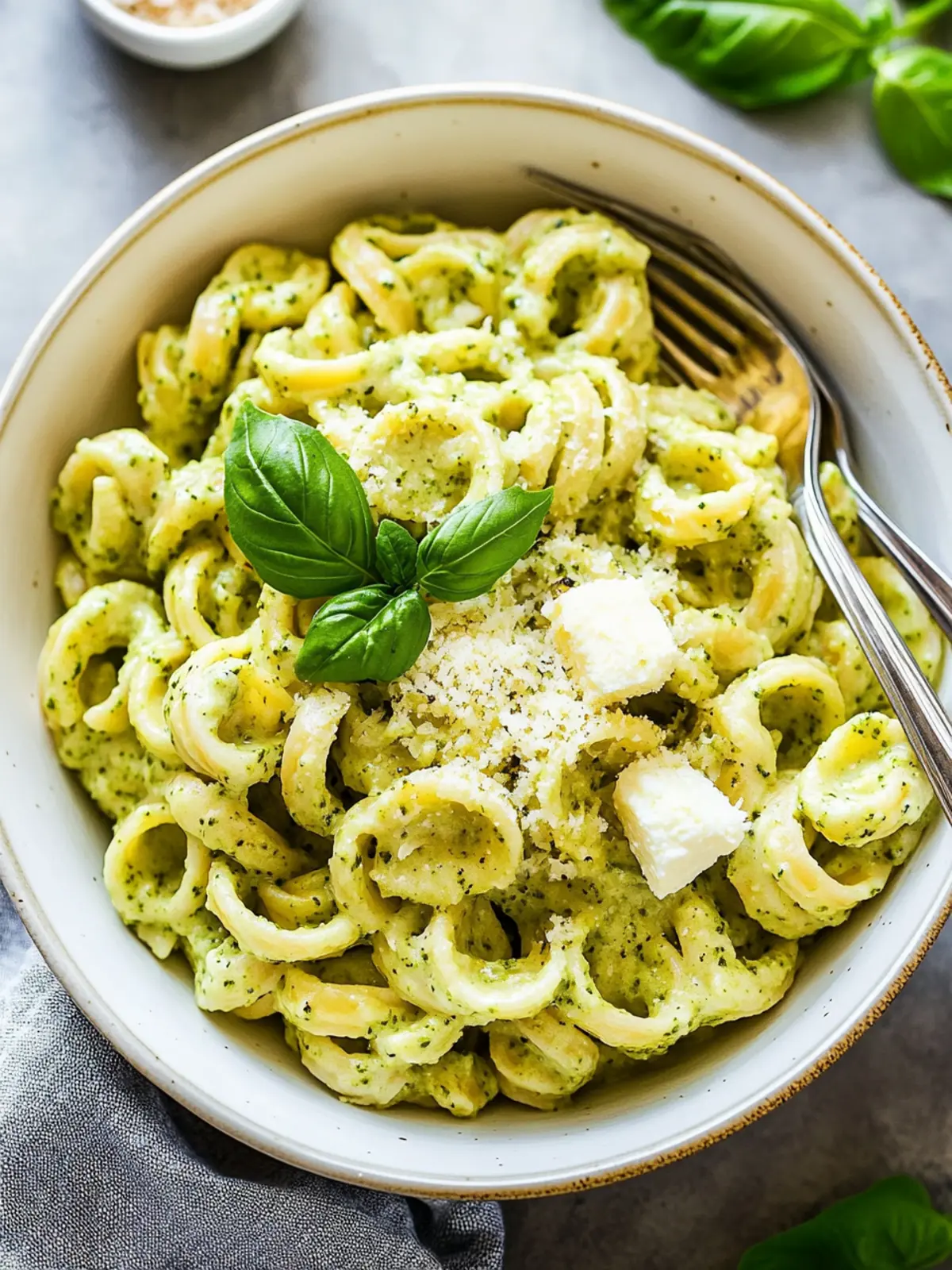 Cottage Cheese Creamy Pesto Pasta for Comfort Food Lovers 2 Cottage Cheese Creamy Pesto Pasta