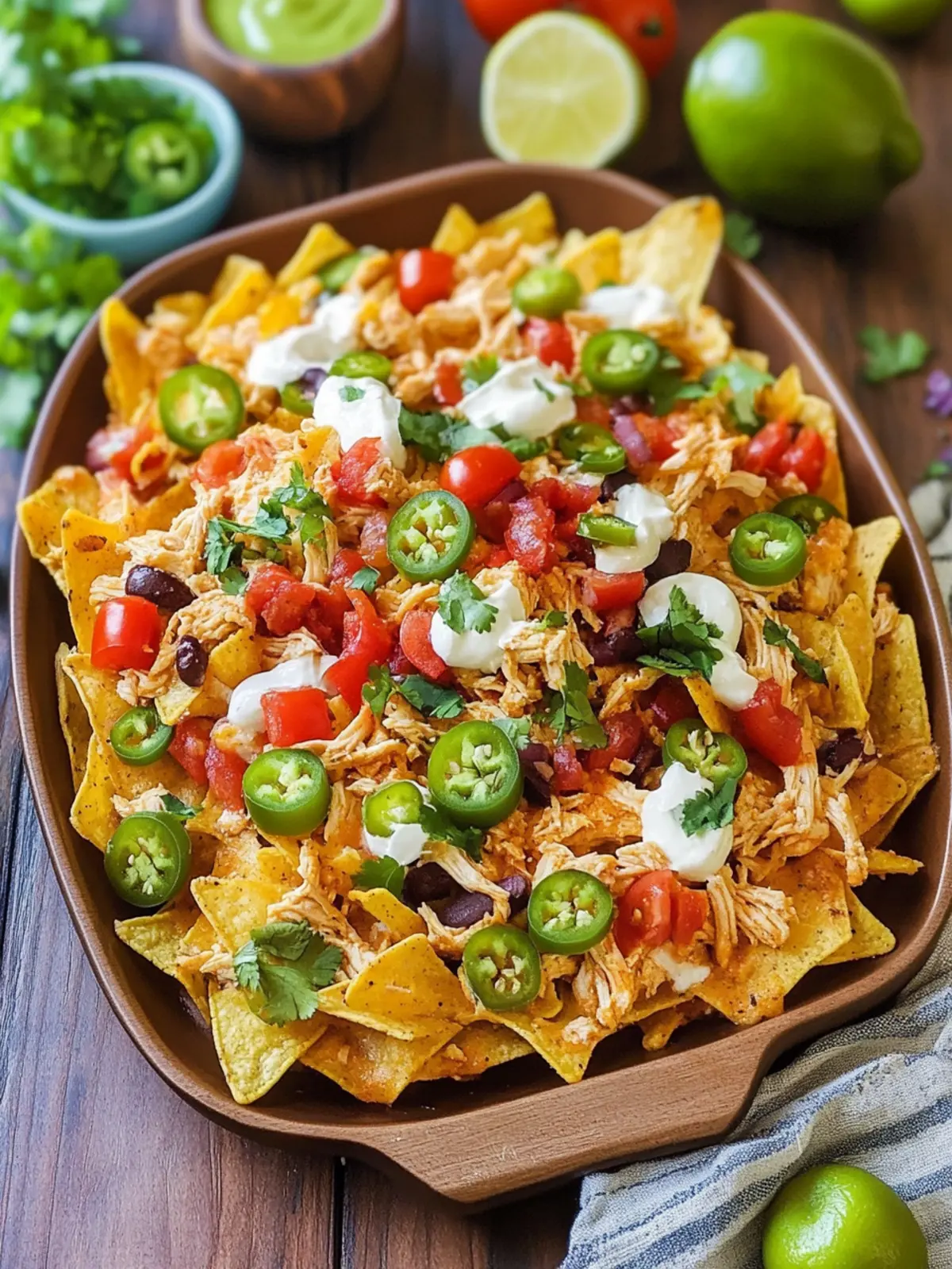 Flavor-Packed Shredded Chicken Nachos for Game Night Fun 2 Shredded Chicken Nachos