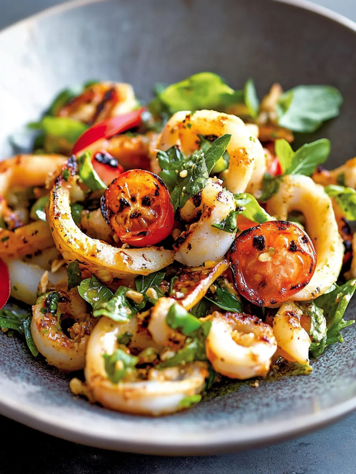 Spicy Grilled Calamari Salad Recipe for a Zesty Home Feast 5 Spicy Grilled Calamari Salad Recipe