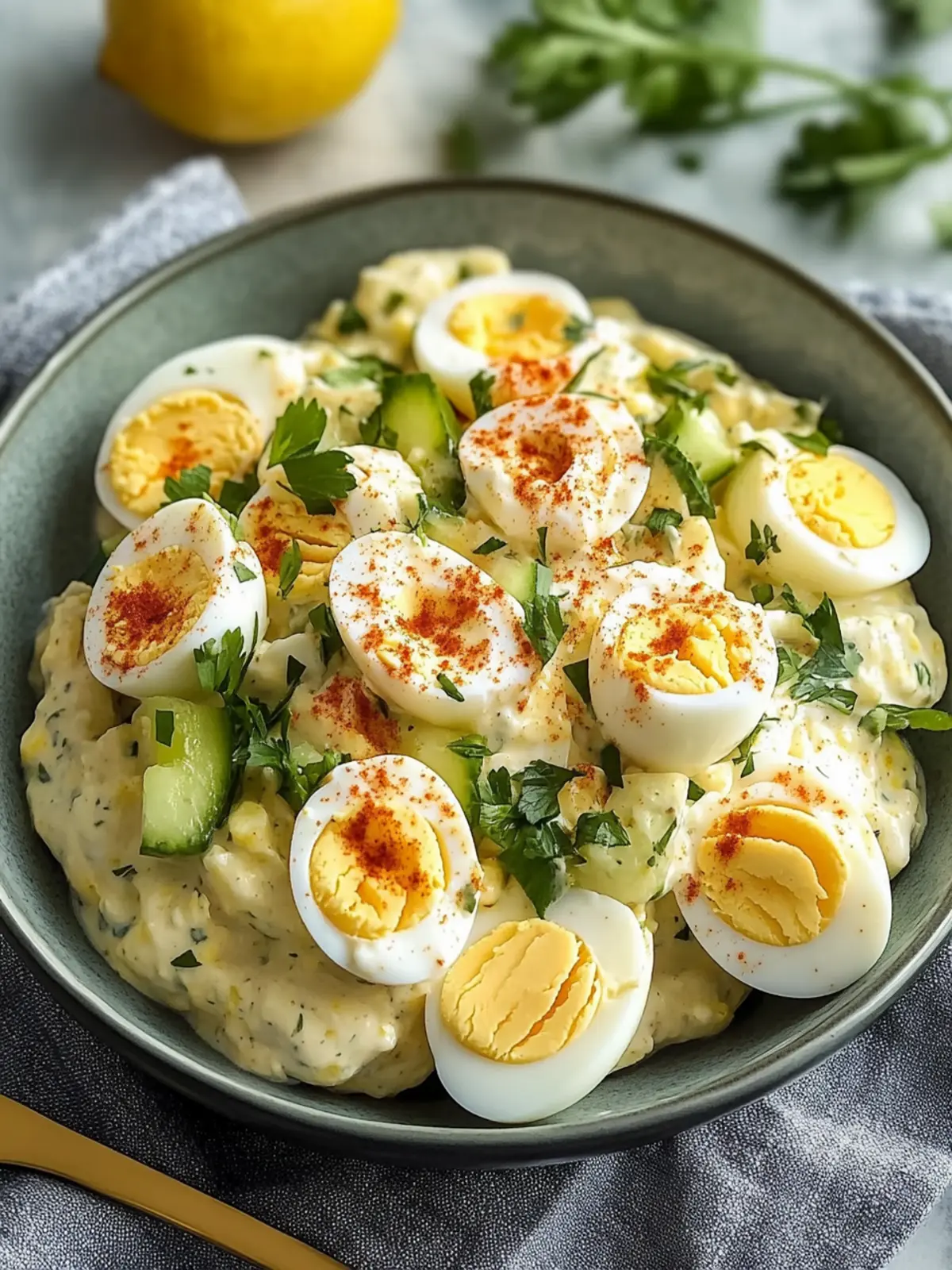 Creamy Low-Carb Greek Yogurt Egg Salad for a Fresh Twist 2 Creamy Low-Carb Greek Yogurt Egg Salad