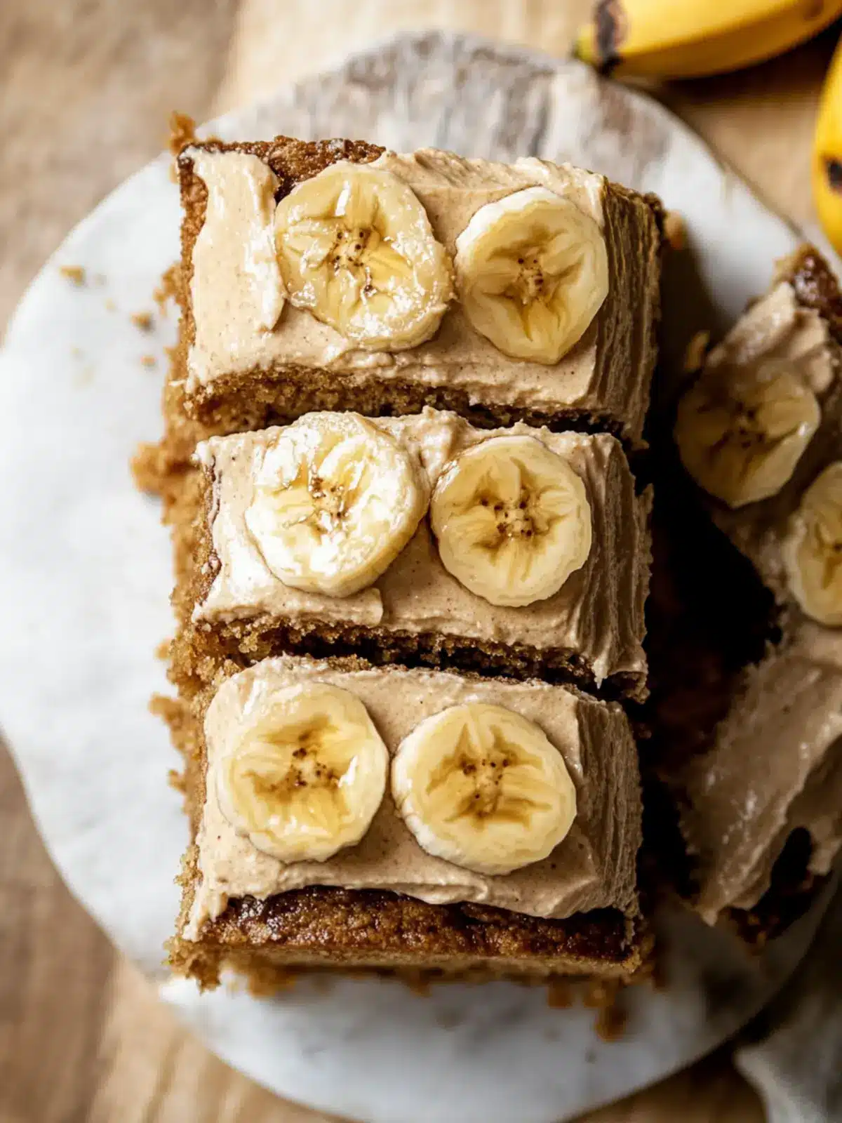 Decadent Banana Snack Cake with Irresistible Peanut Butter Frosting 3 Banana Snack Cake