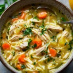 High Protein Crockpot Lemon Chicken Orzo Soup You’ll Love 2 High Protein Crockpot Lemon Chicken Orzo Soup