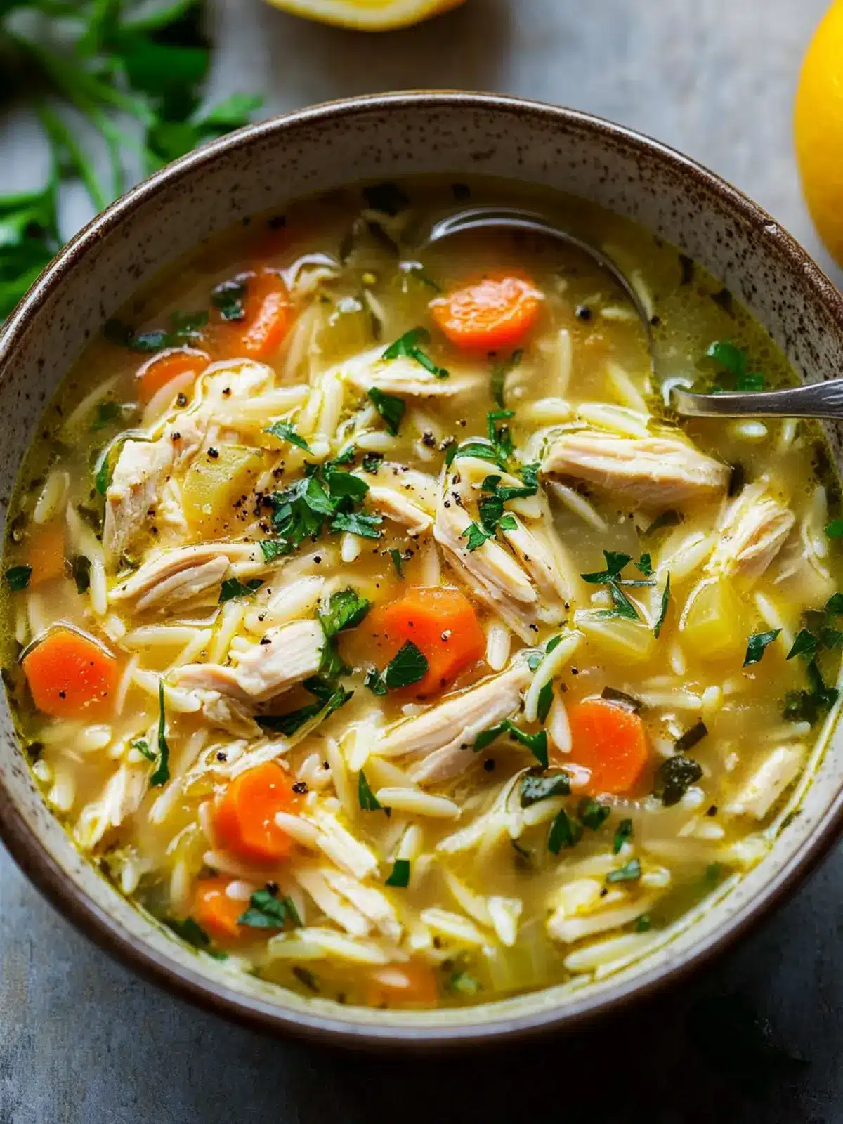 High Protein Crockpot Lemon Chicken Orzo Soup You’ll Love 5 High Protein Crockpot Lemon Chicken Orzo Soup