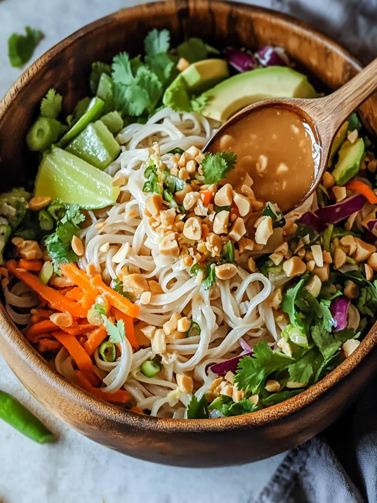 Easy Thai Peanut Noodles Salad for Flavorful Freshness 2 thai peanut noodles salad