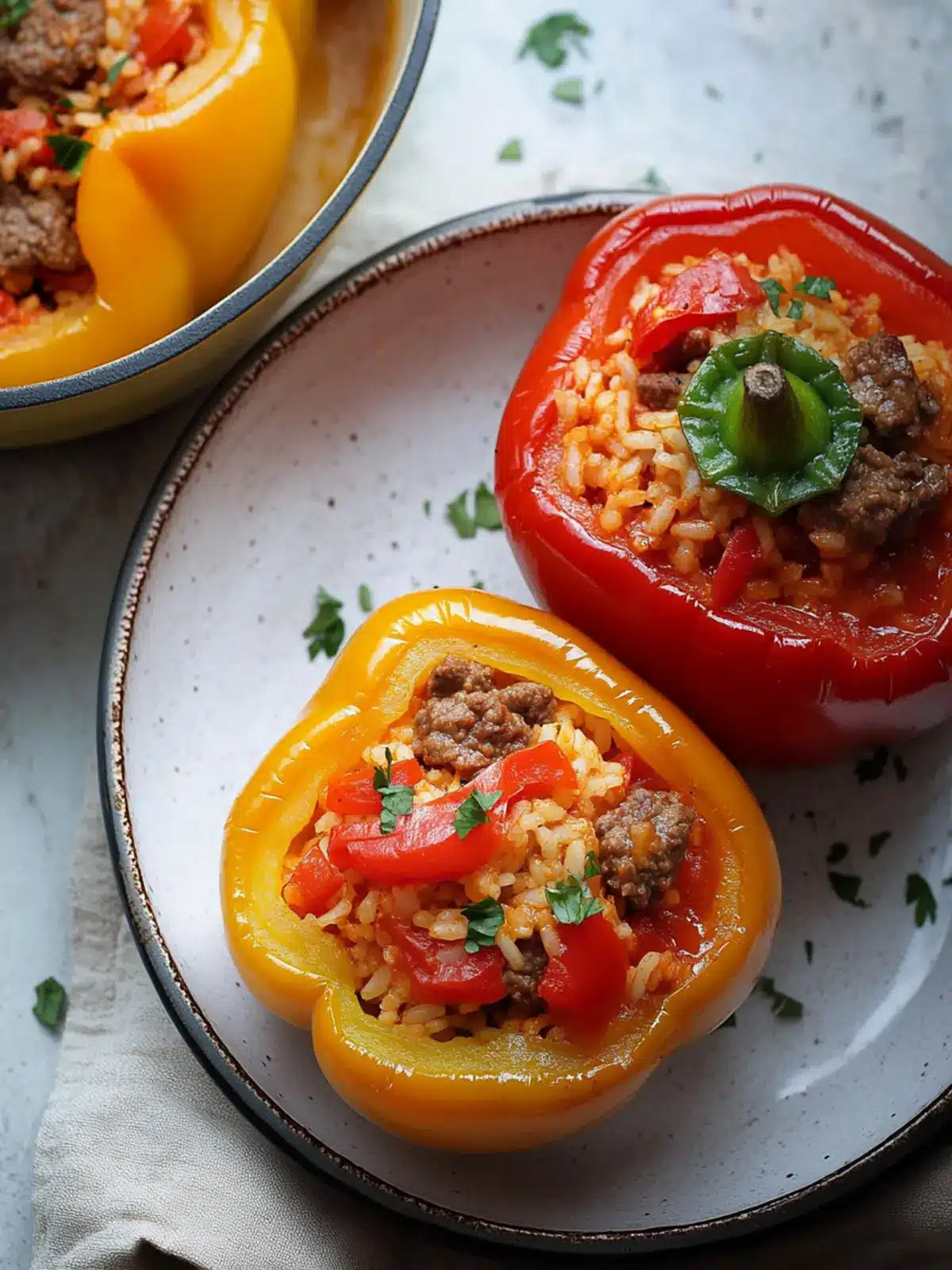 Savor Every Bite of Beef and Rice Stuffed Bell Peppers 4 Beef and Rice Stuffed Bell Peppers