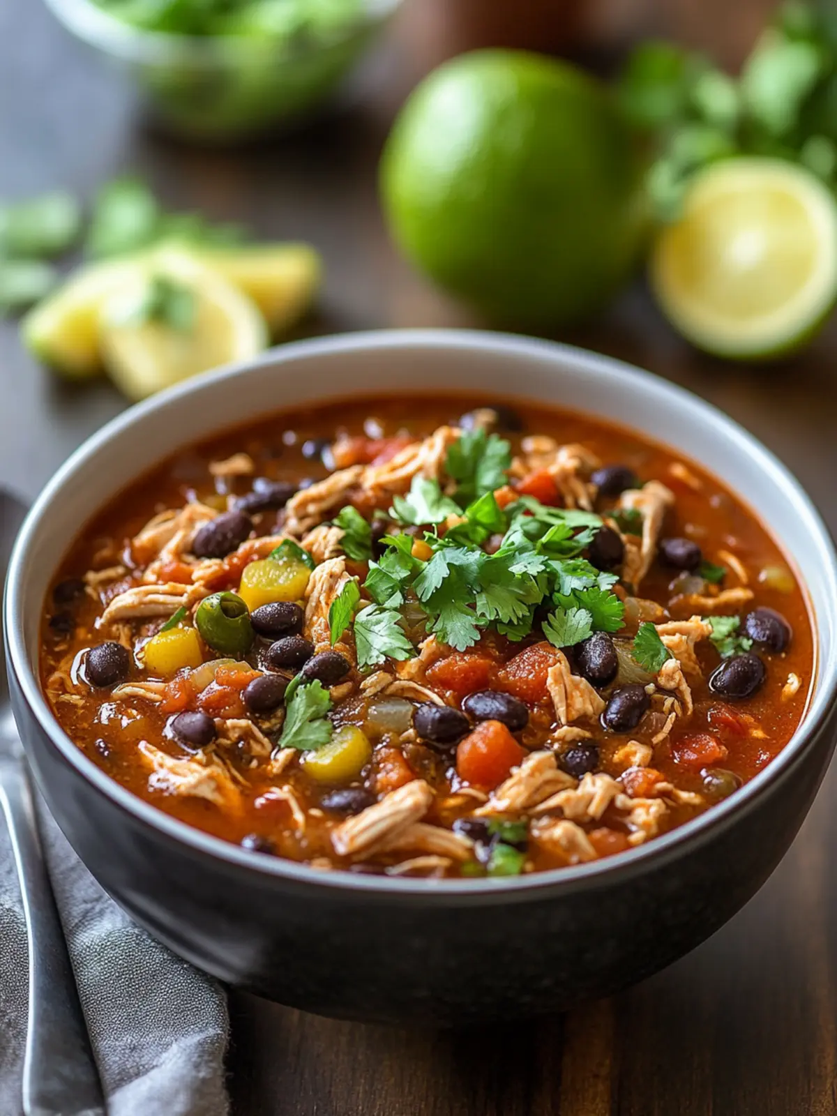 Low-Sodium Chicken Chili with Black Beans for Heart Health 2 cardiac diet recipes Low-Sodium Chicken Chili with Black Beans