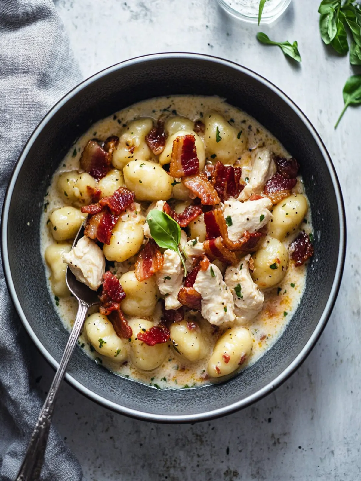 Deliciously Creamy Chicken Bacon Gnocchi in Just 15 Minutes 3 Chicken Bacon Gnocchi