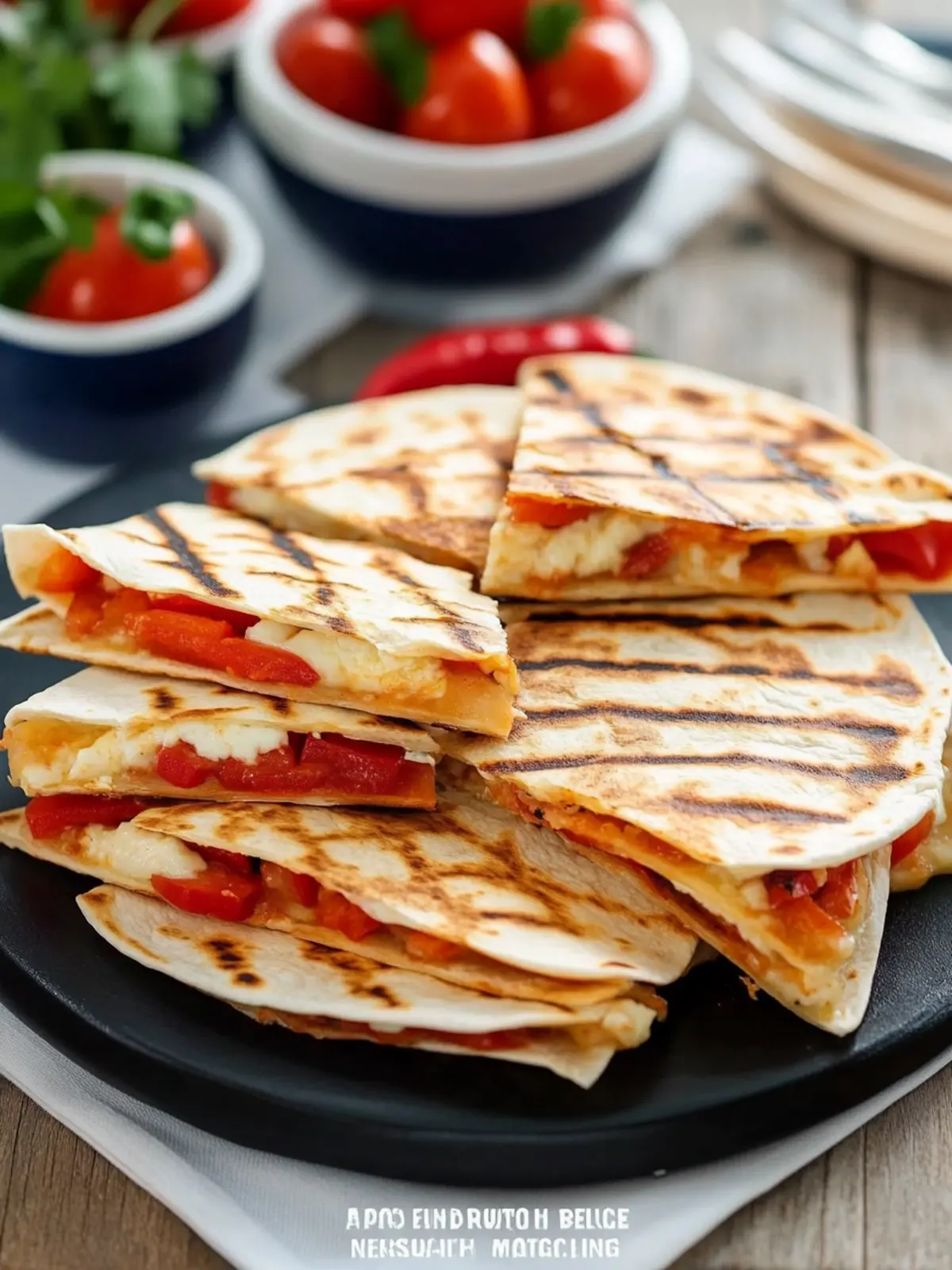 4th of July Grilled Quesadillas with Red Peppers and White Cheddar Delight 4 4th of July Grilled Quesadillas with Red Peppers and White Cheddar