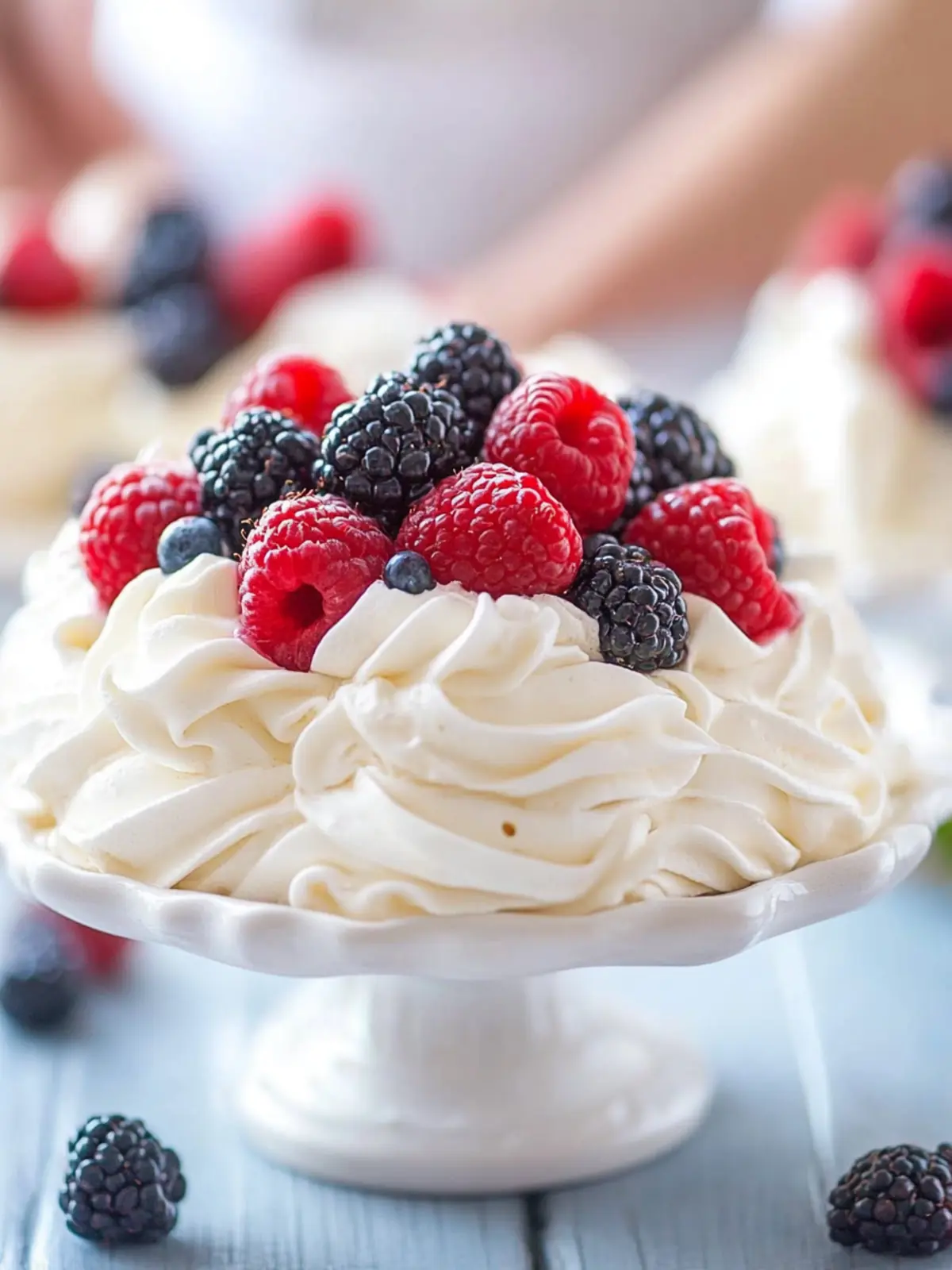 Delightful 4th of July Berries and Cream Meringue Nests 4 4th of July Berries and Cream Meringue Nests