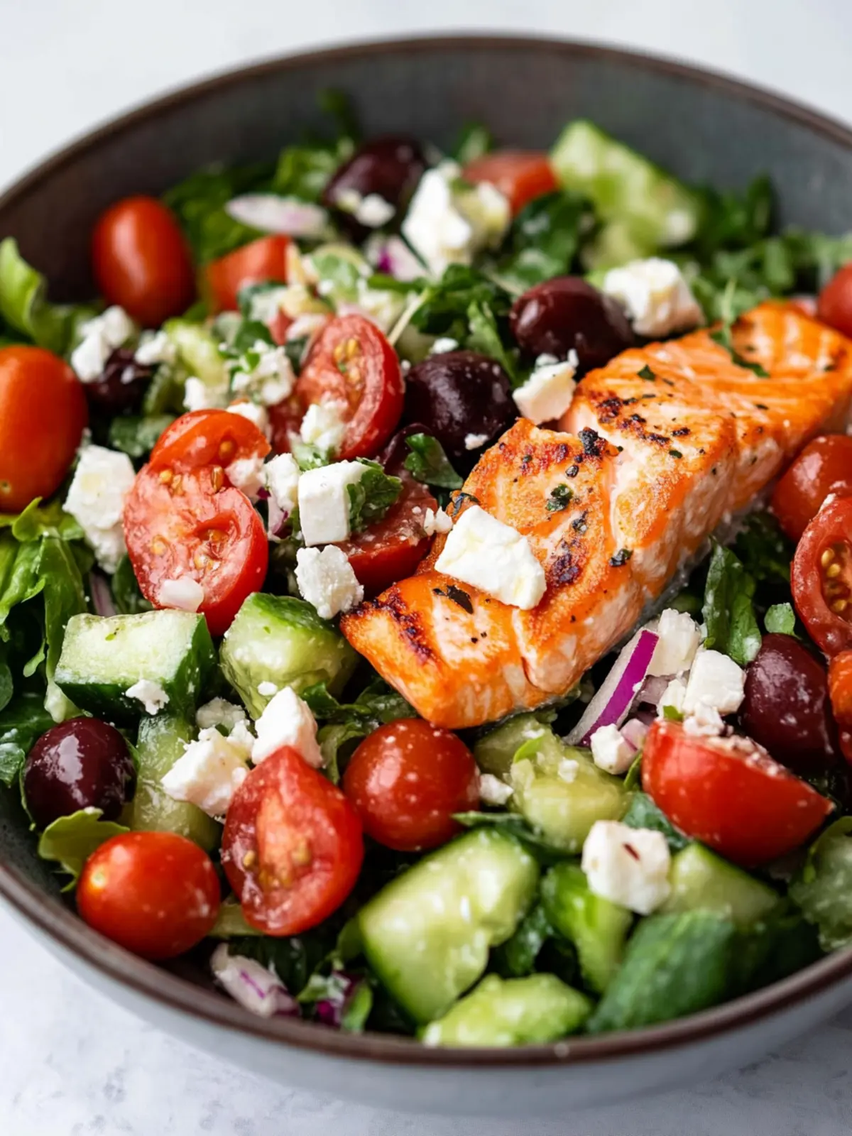High Protein Mediterranean Salmon Salad Recipe You’ll Love 4 High Protein Mediterranean Salmon Salad Recipe