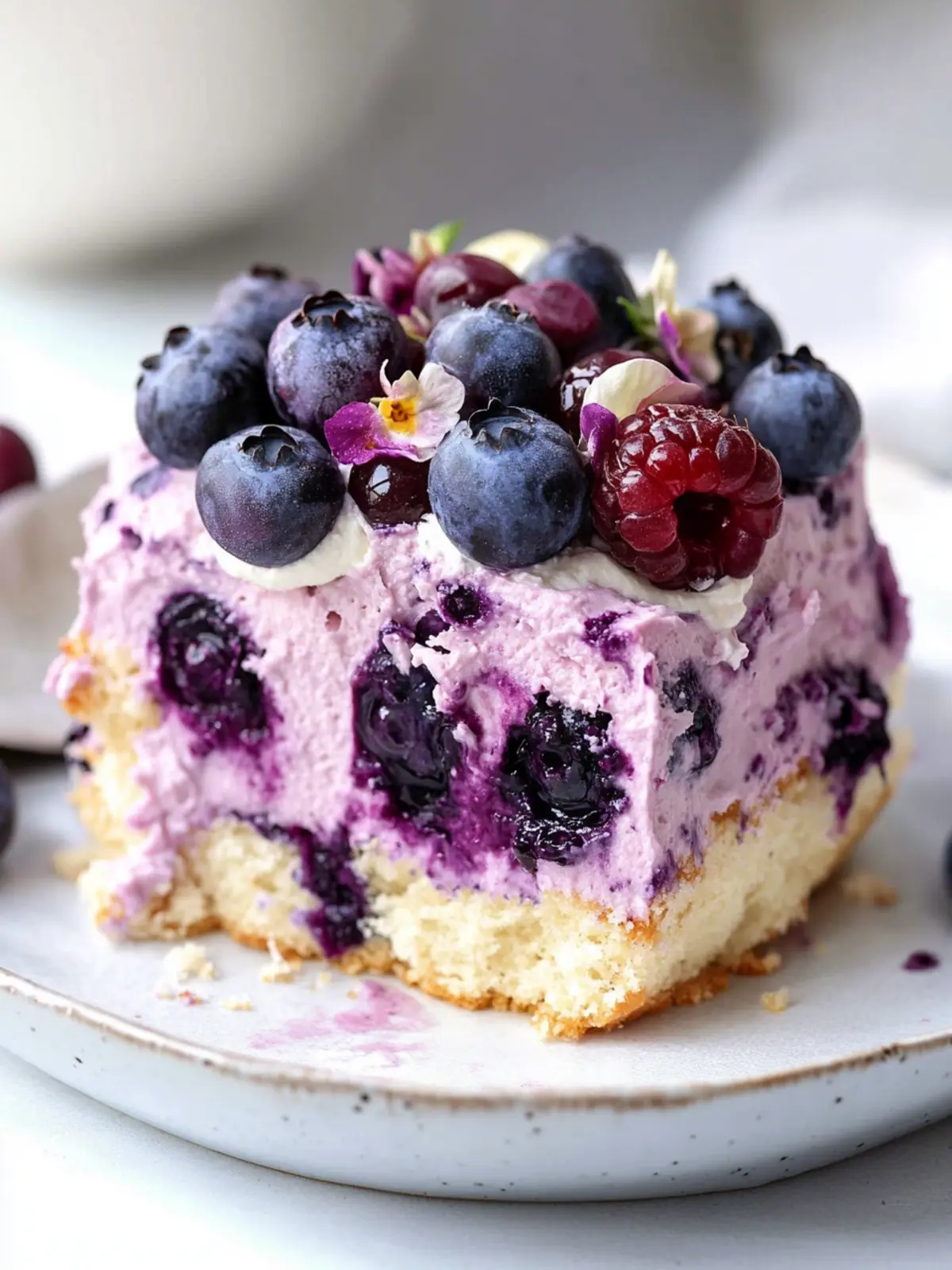 No Bake Blueberry Heaven on Earth Cake for Easy Indulgence 5 No bake Blueberry Heaven on Earth Cake