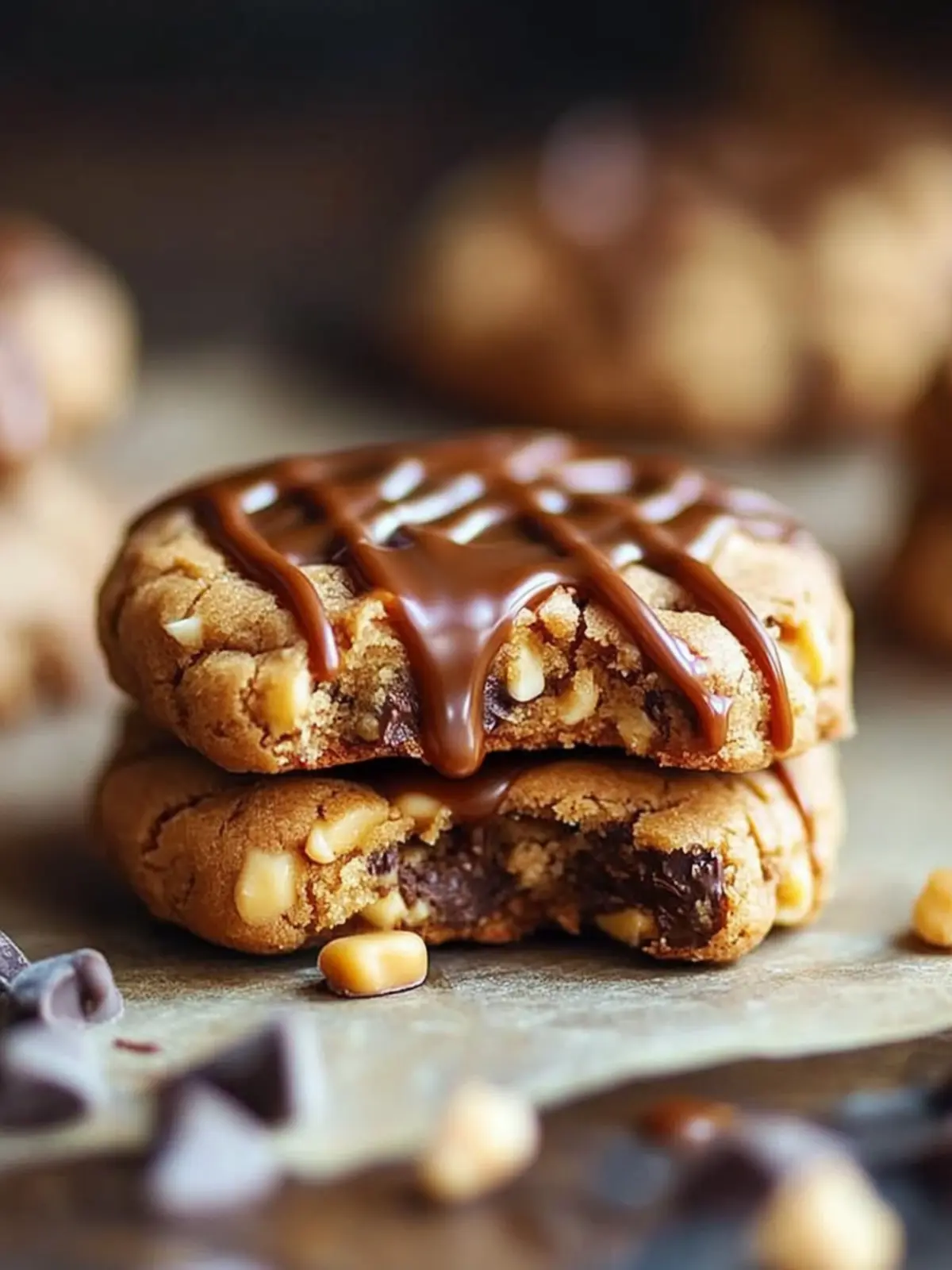 Peanut Butter Chocolate Caramel Cookies You Can't Resist 2 Peanut Butter Chocolate Caramel Cookies